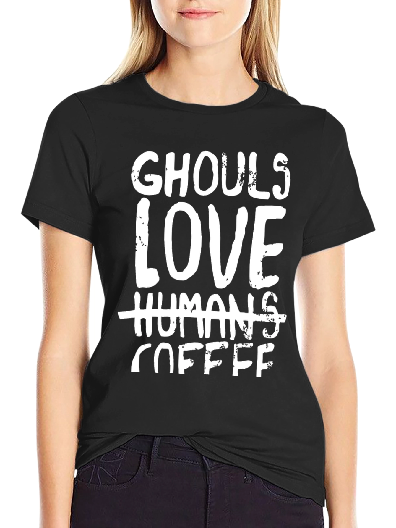Ghouls Love Coffee T-Shirt - Funny Halloween Tee