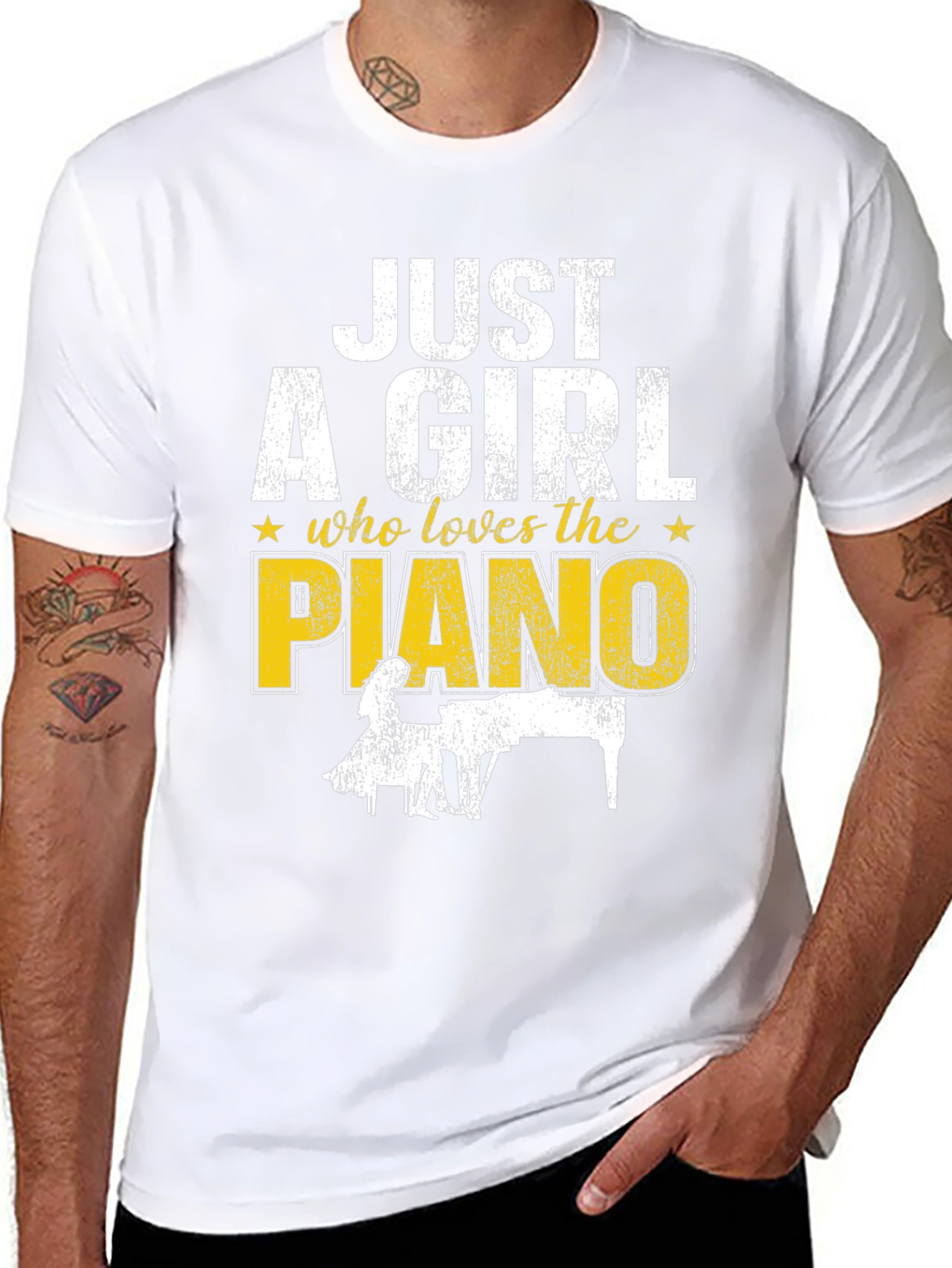 Just A Girl Who Loves The Piano T-Shirt