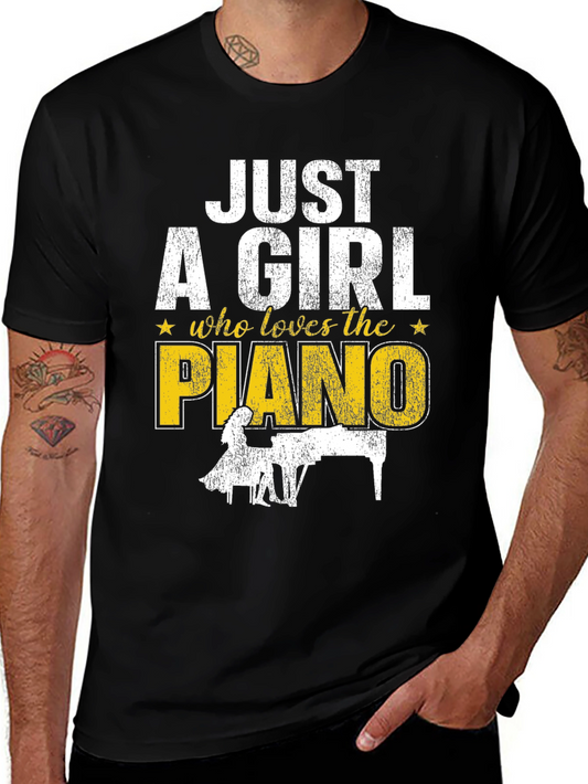 Just A Girl Who Loves The Piano T-Shirt