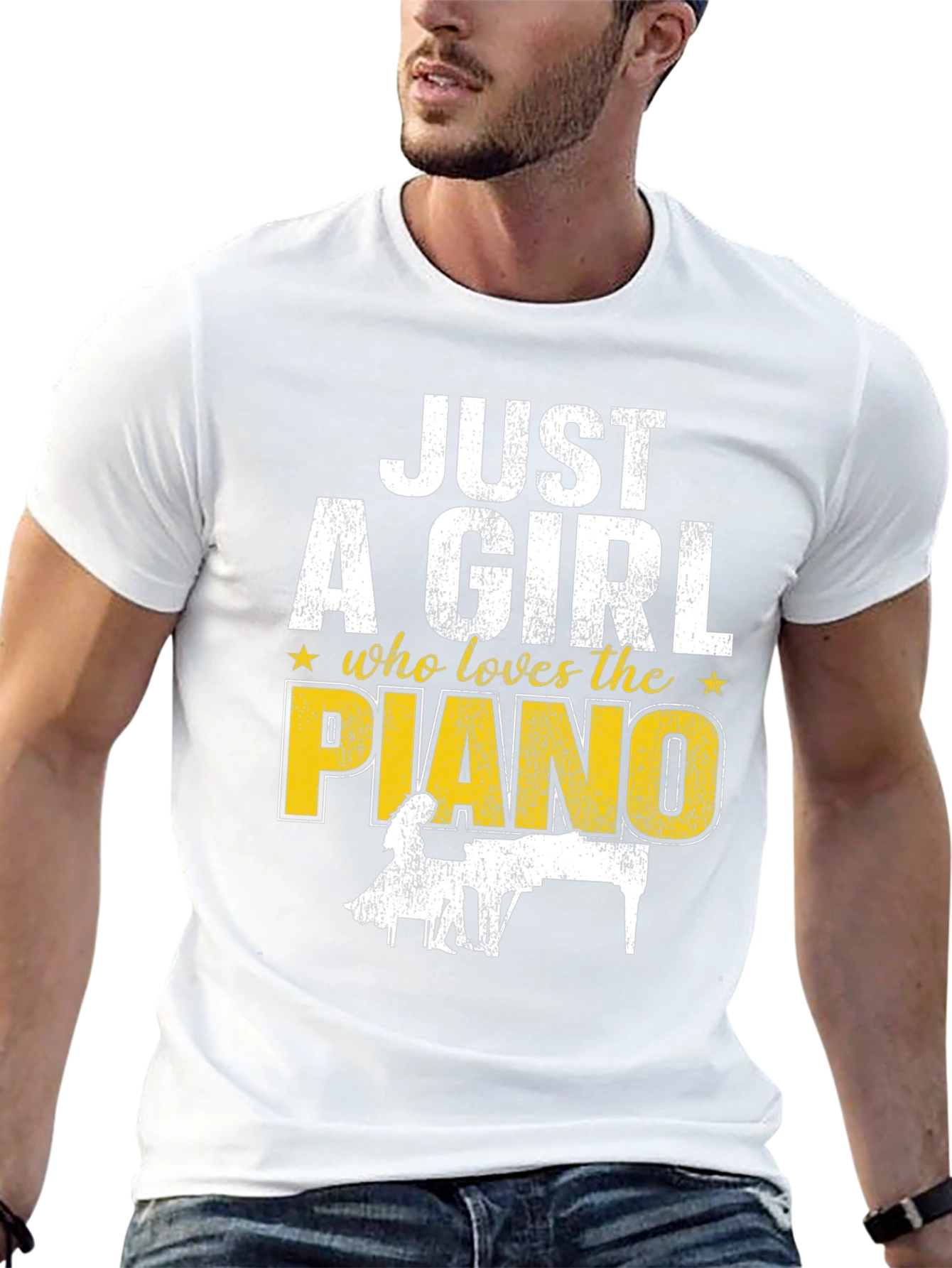 Just A Girl Who Loves The Piano T-Shirt