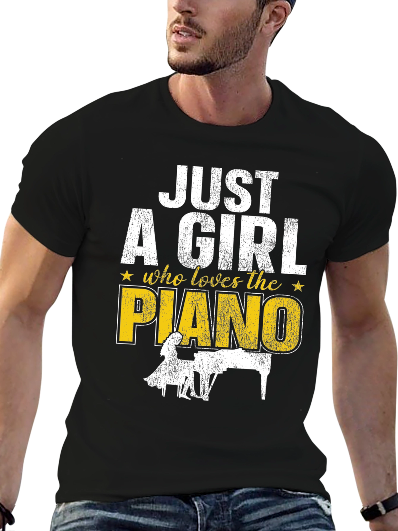 Just A Girl Who Loves The Piano T-Shirt