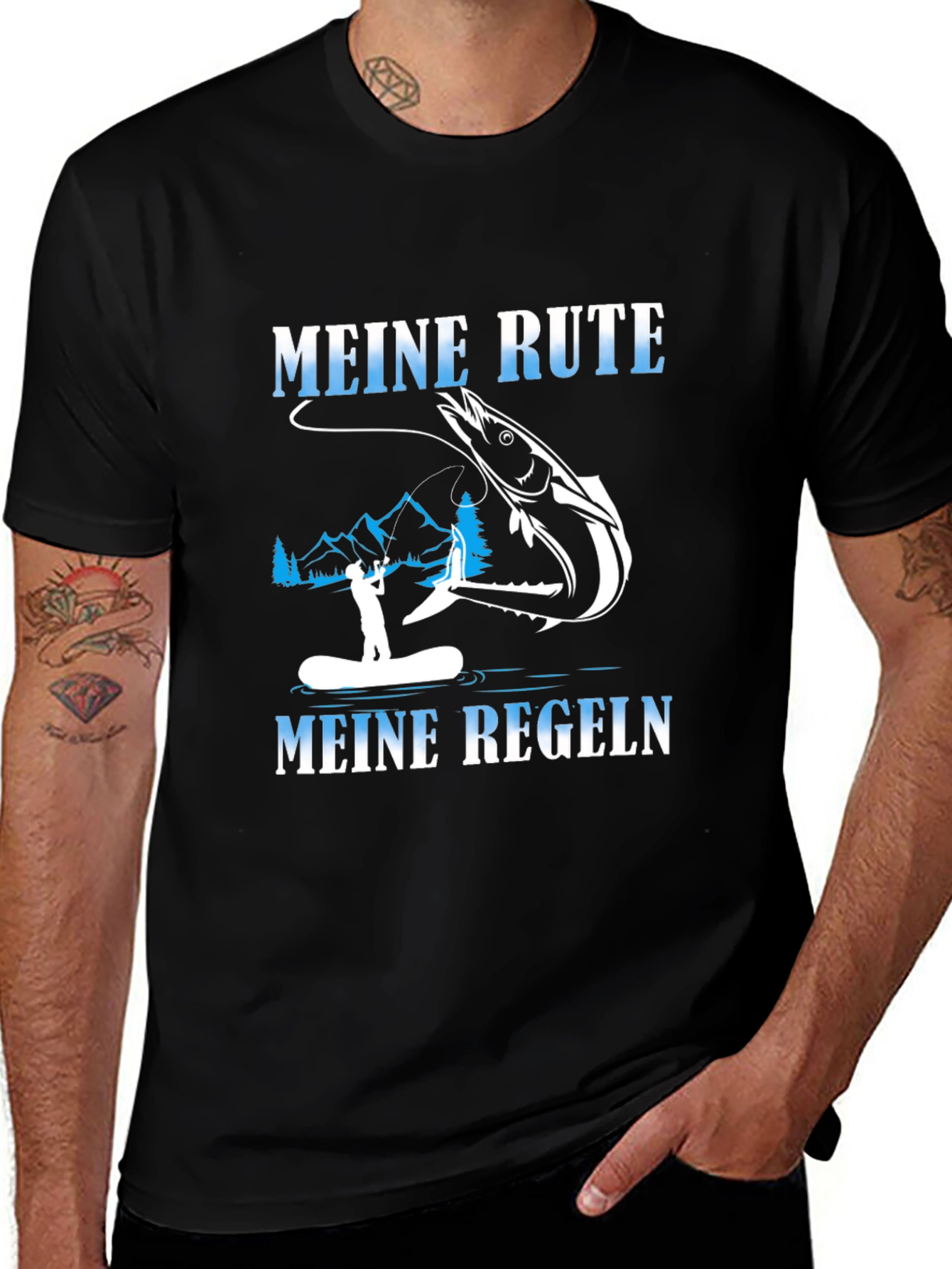 Meine Rute Meine Regeln Fishing T-Shirt