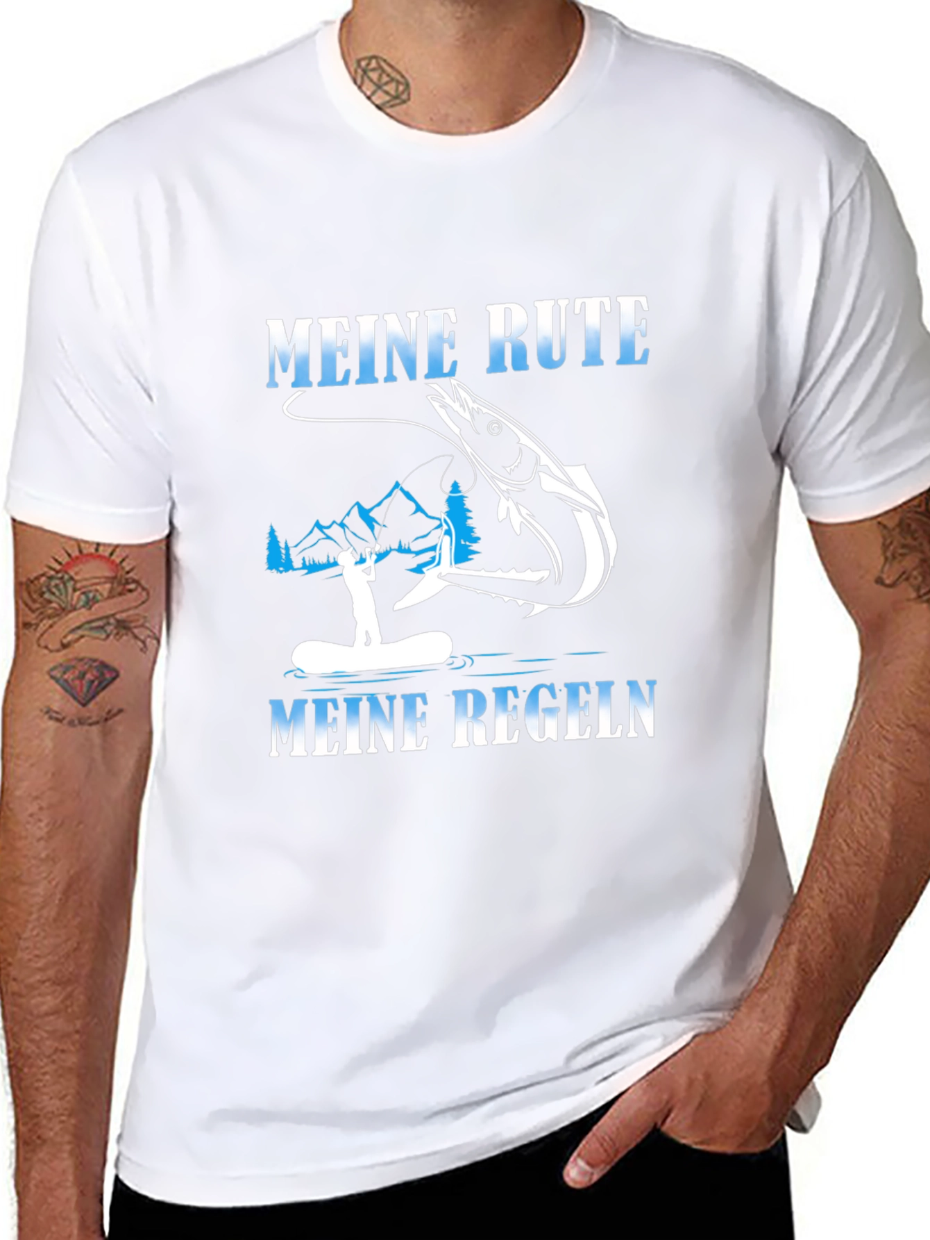 Meine Rute Meine Regeln Fishing T-Shirt
