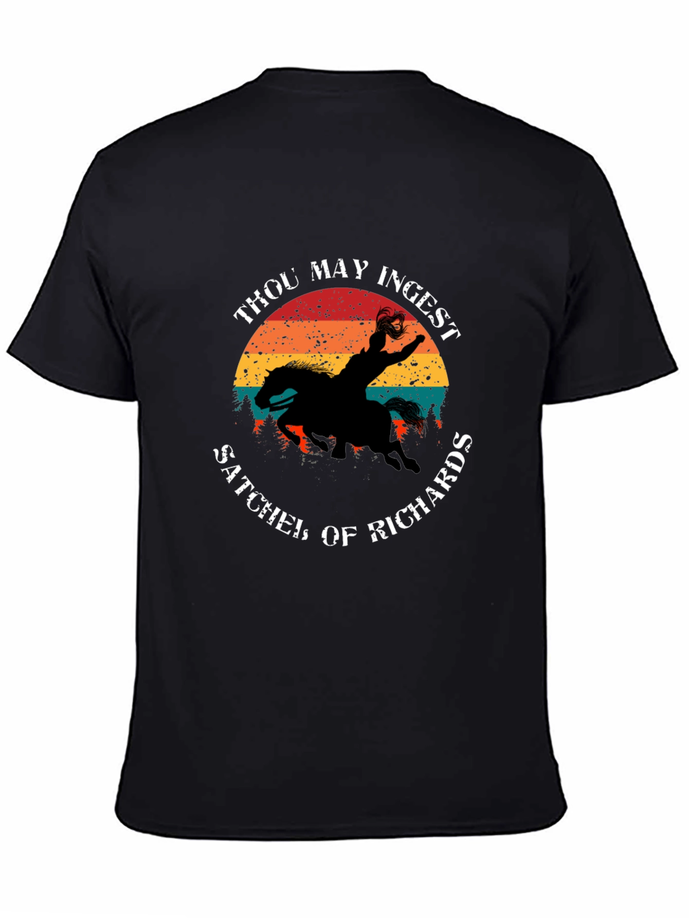 Thou May Ingest Satchel of Richards Black T-Shirt