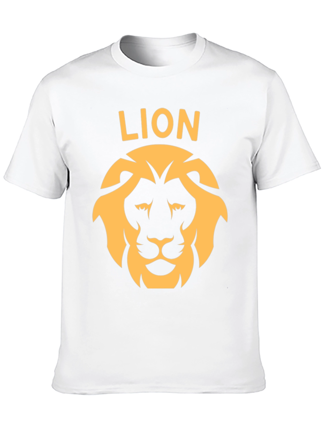 Lion Graphic Tee - Bold Design Black Cotton T-Shirt