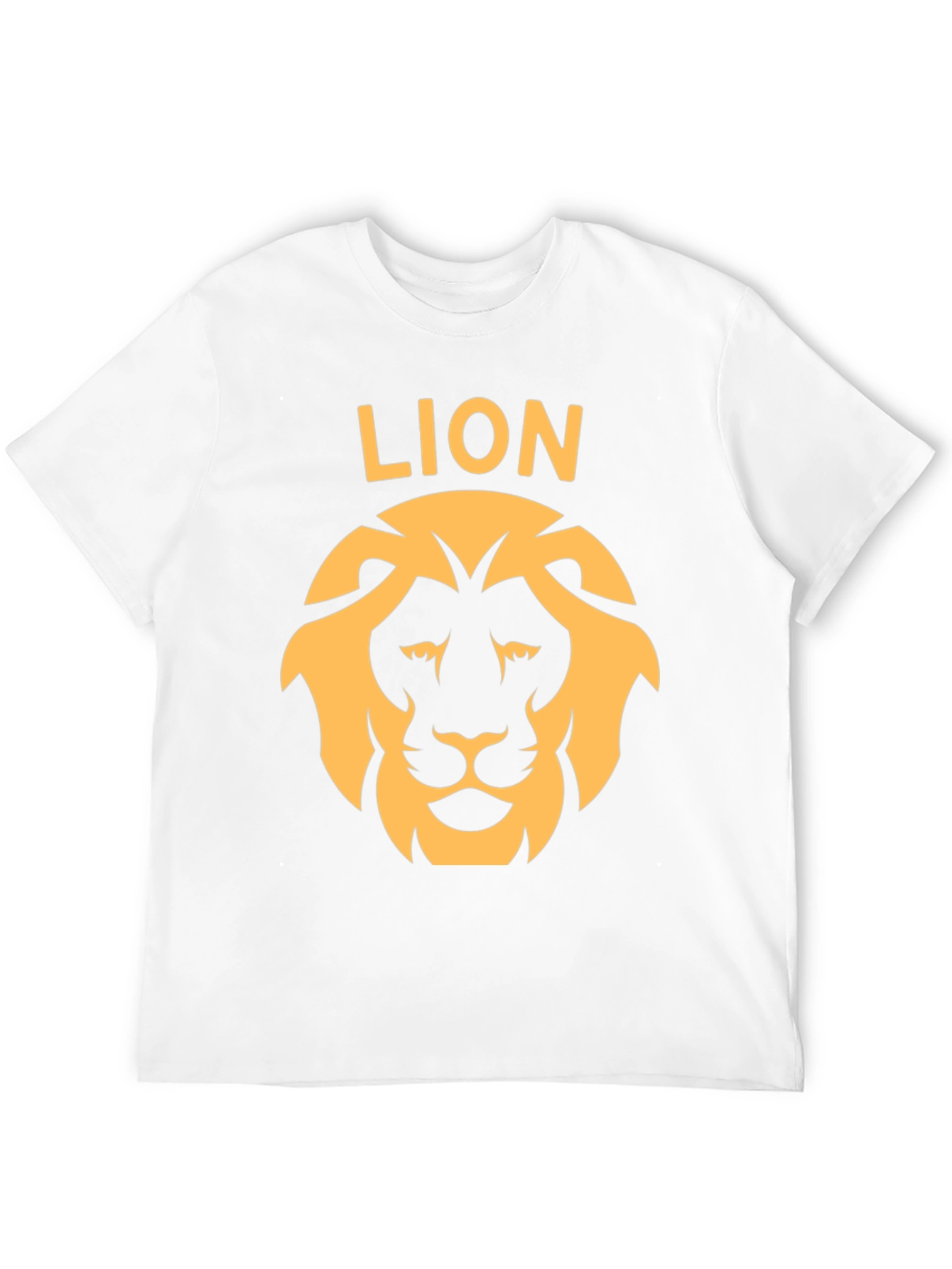 Lion Graphic Tee - Bold Design Black Cotton T-Shirt