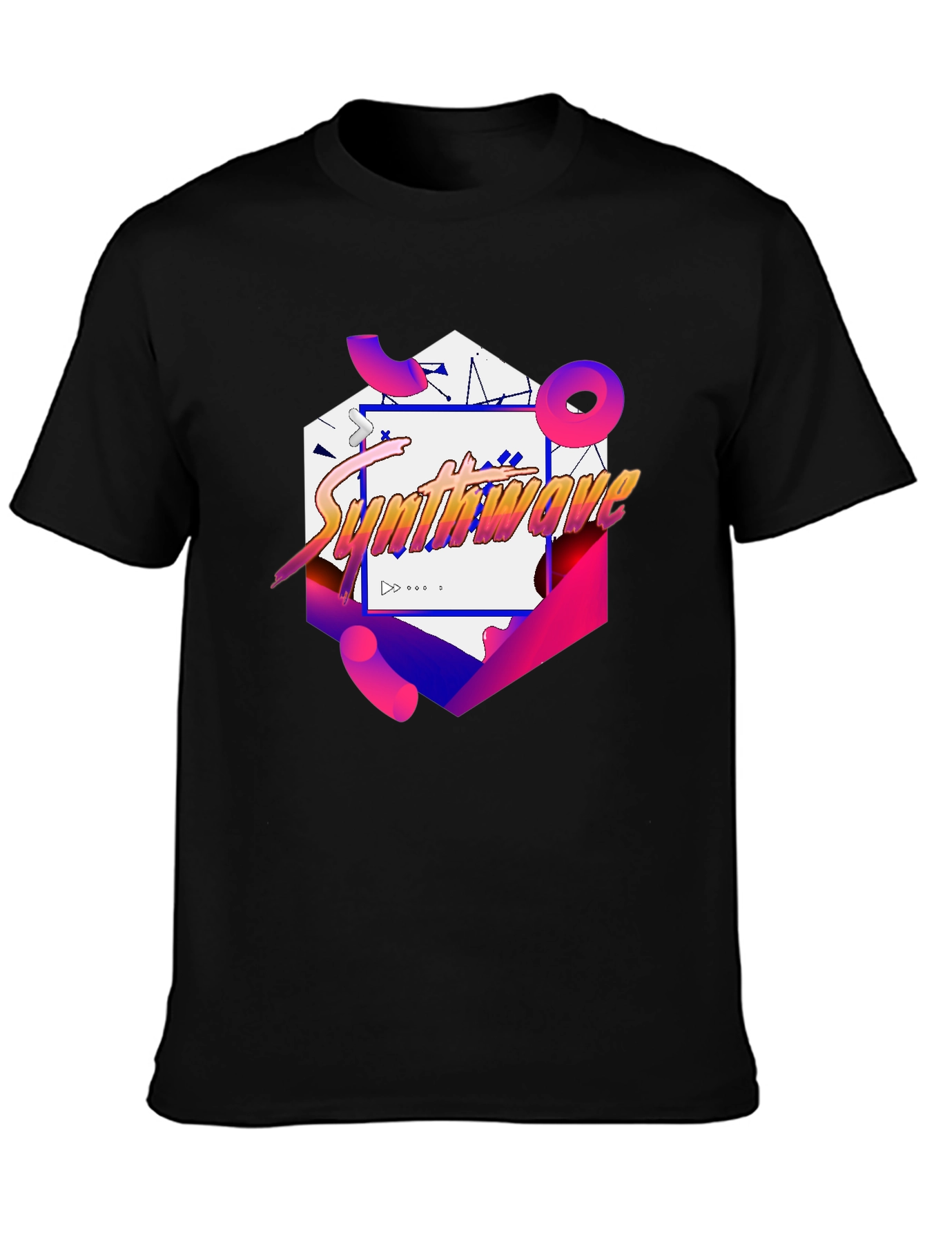 Synthwave Graphic Tee - Retro 80s Style
