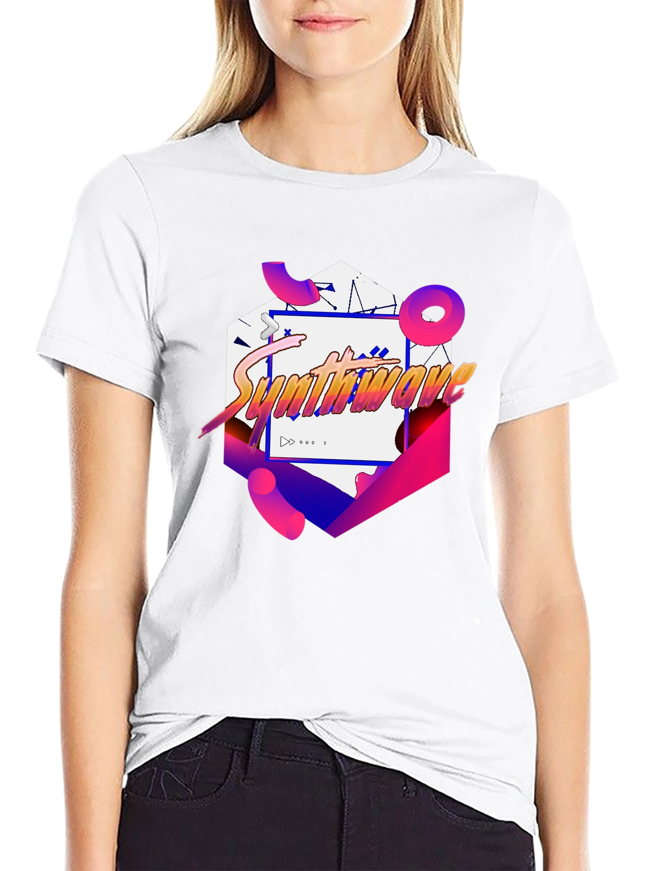 Synthwave Graphic Tee - Retro 80s Style