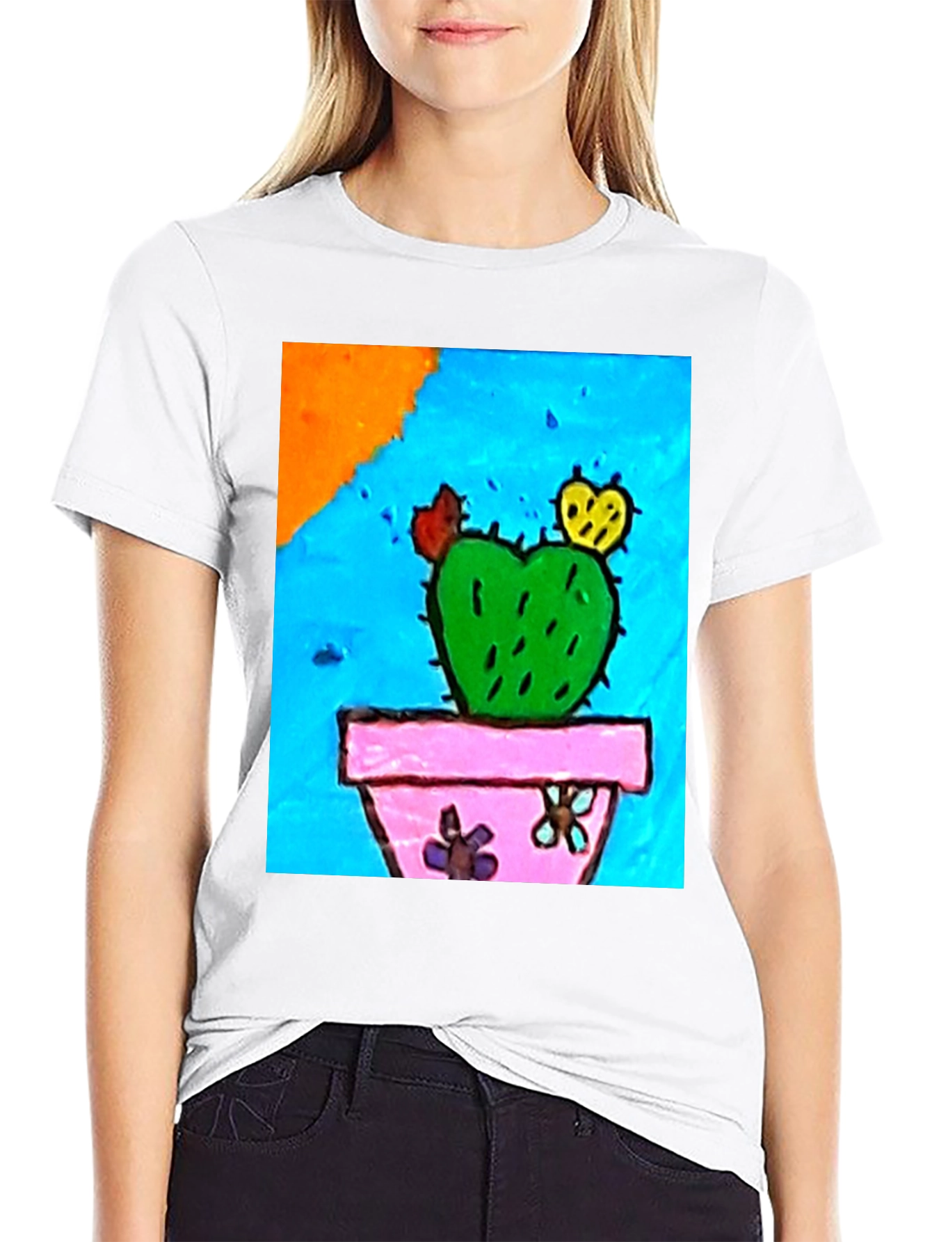 Quirky Cactus Graphic T-Shirt