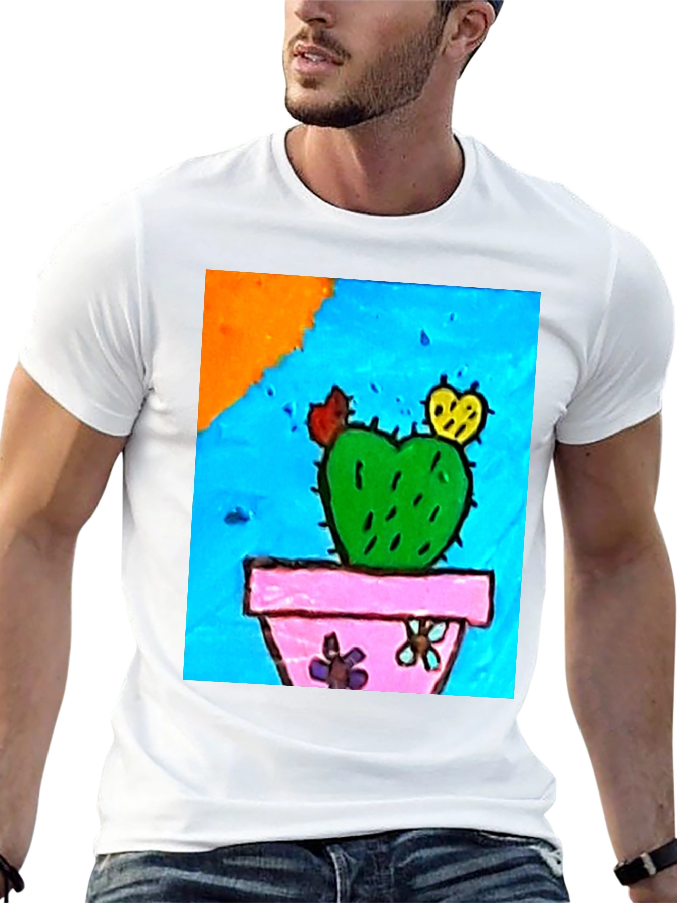 Quirky Cactus Graphic T-Shirt