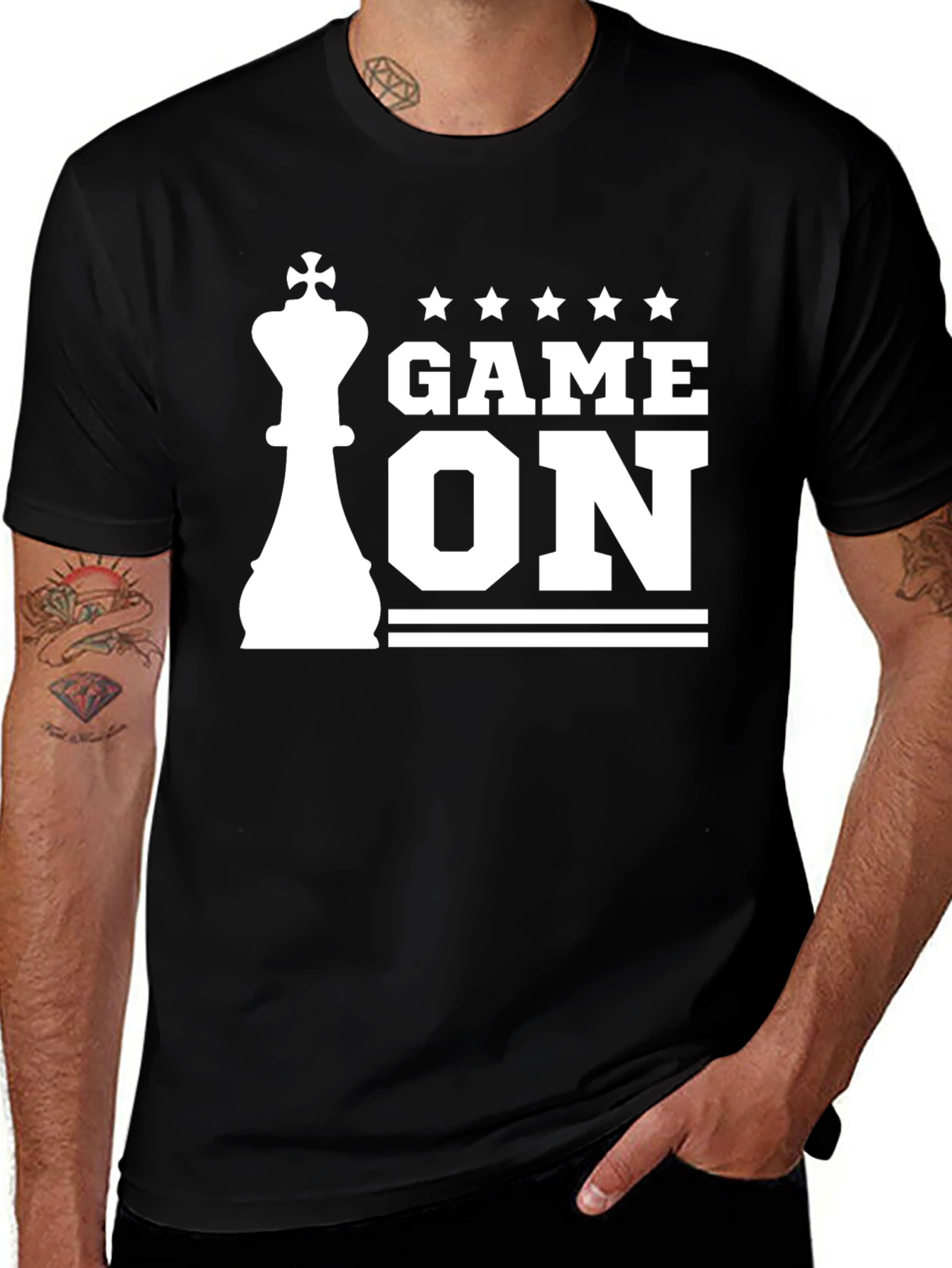 Game On Chess King Graphic T-Shirt