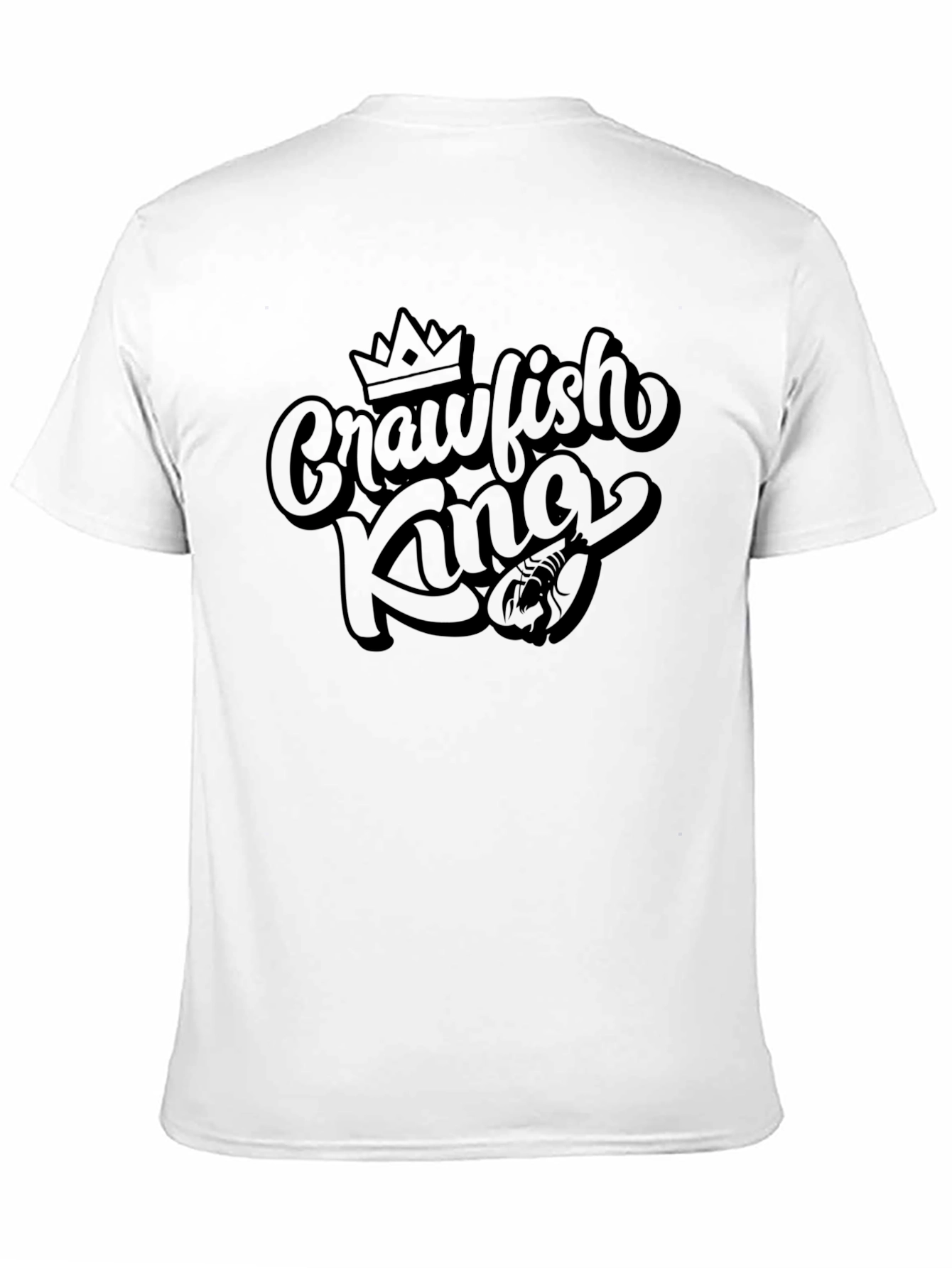 Crawfish King Graphic Tee - Black Cotton Blend