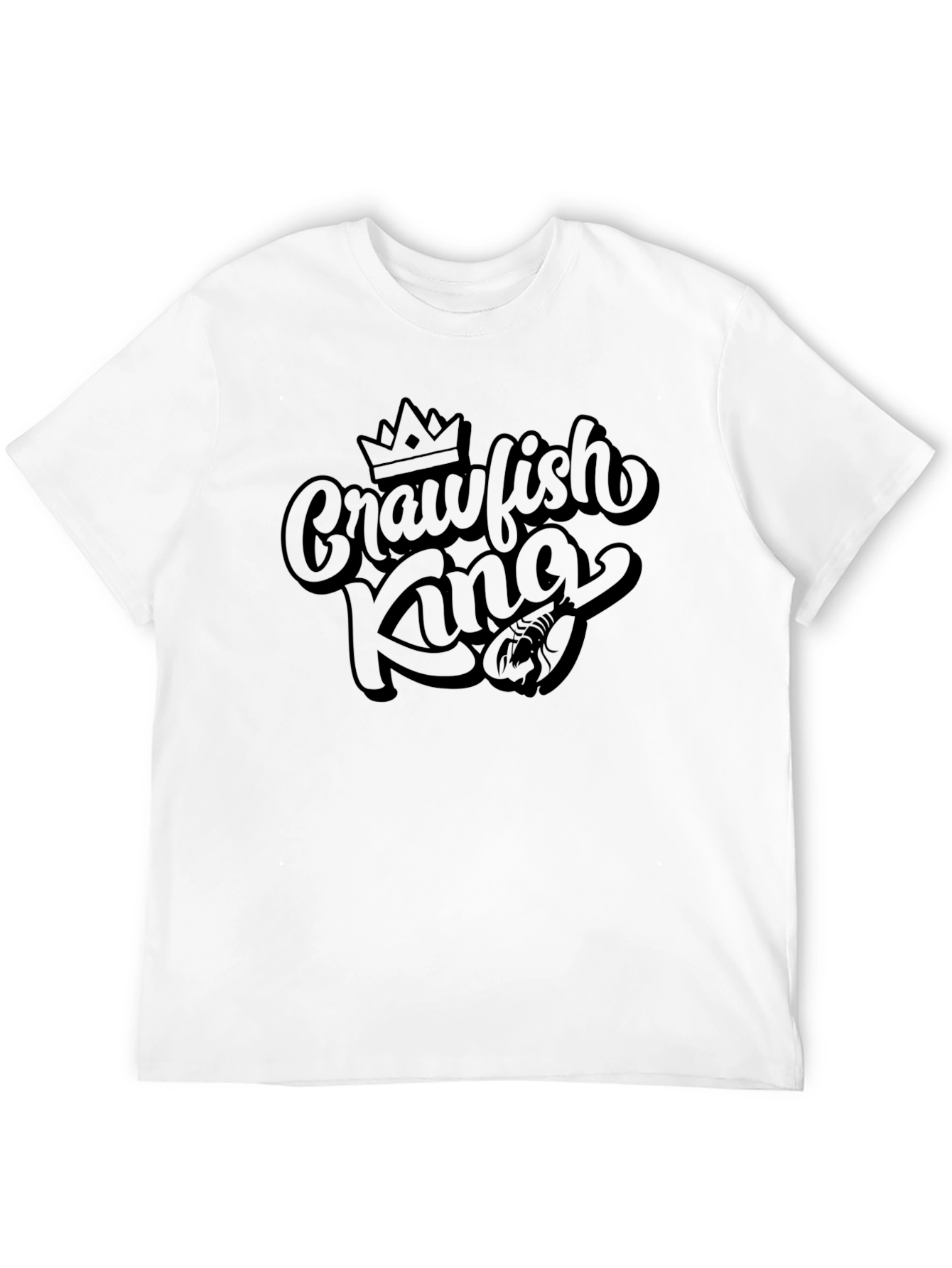 Crawfish King Graphic Tee - Black Cotton Blend