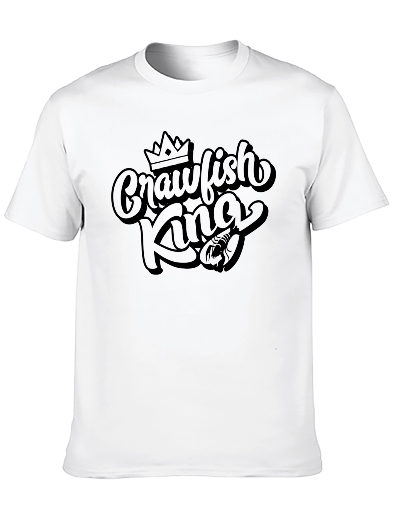 Crawfish King Graphic Tee - Black Cotton Blend