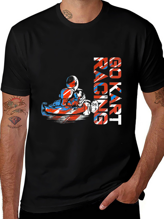 Go Kart Racing Graphic Tee - Black