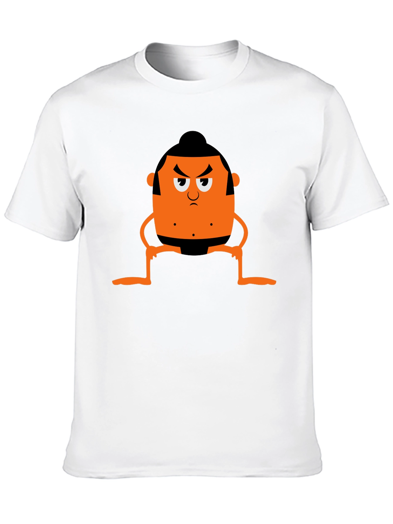 Sumo Cartoon Graphic Tee - Black