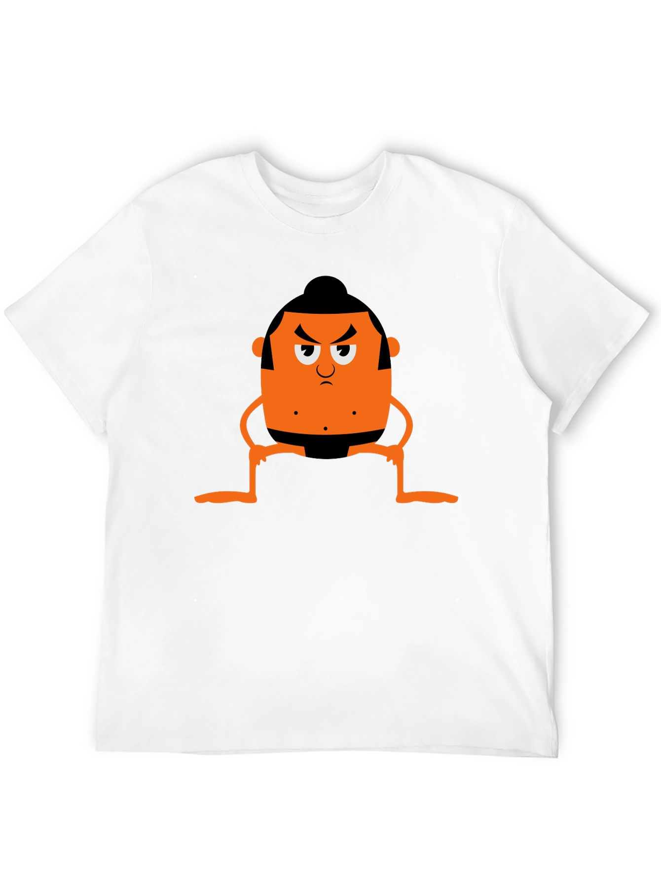 Sumo Cartoon Graphic Tee - Black
