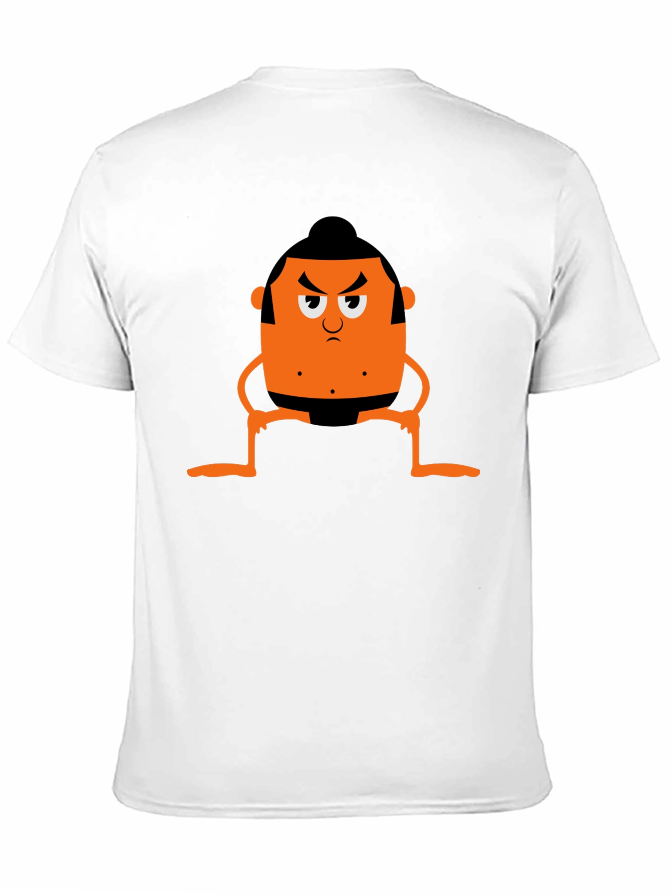Sumo Cartoon Graphic Tee - Black