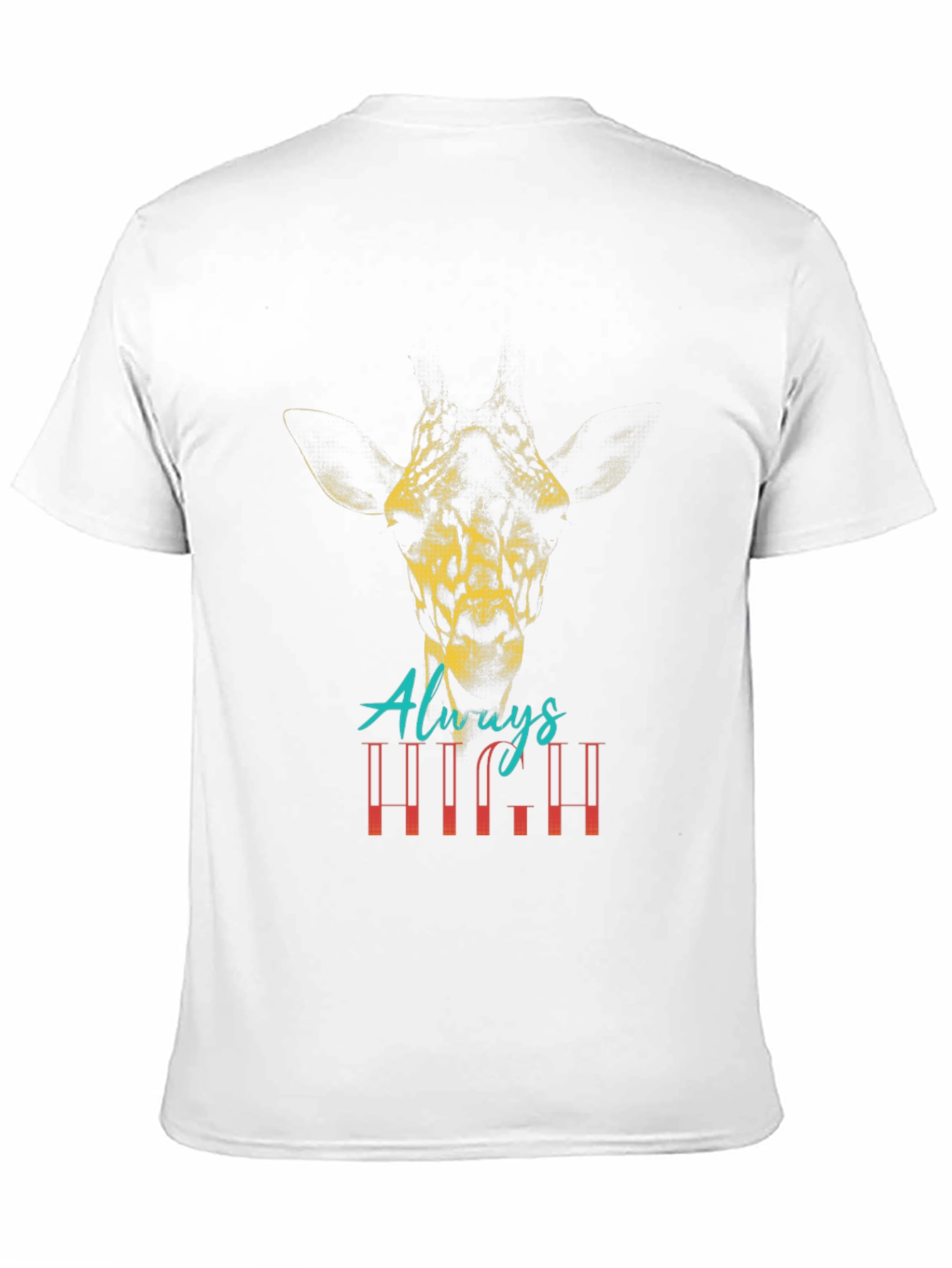 Always High Giraffe Graphic T-Shirt - Black