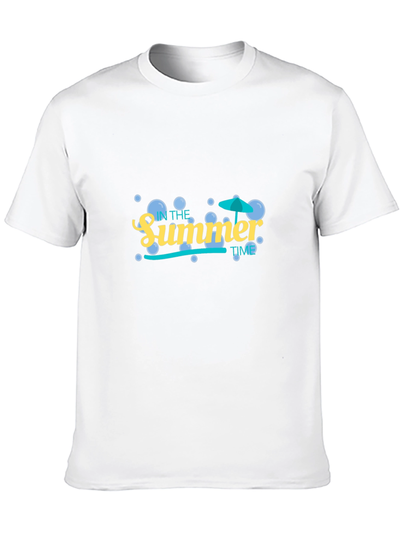 Summer Time Graphic Tee - Black Cotton Blend