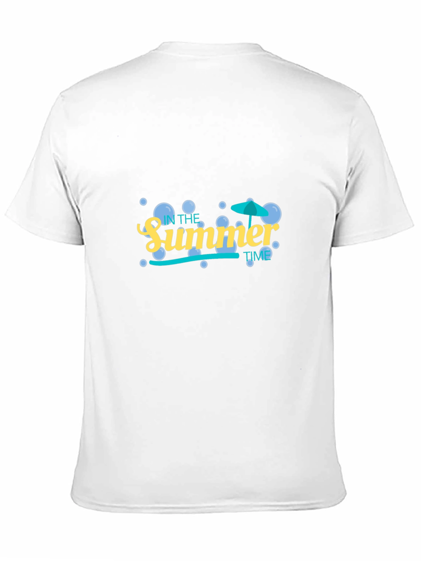 Summer Time Graphic Tee - Black Cotton Blend