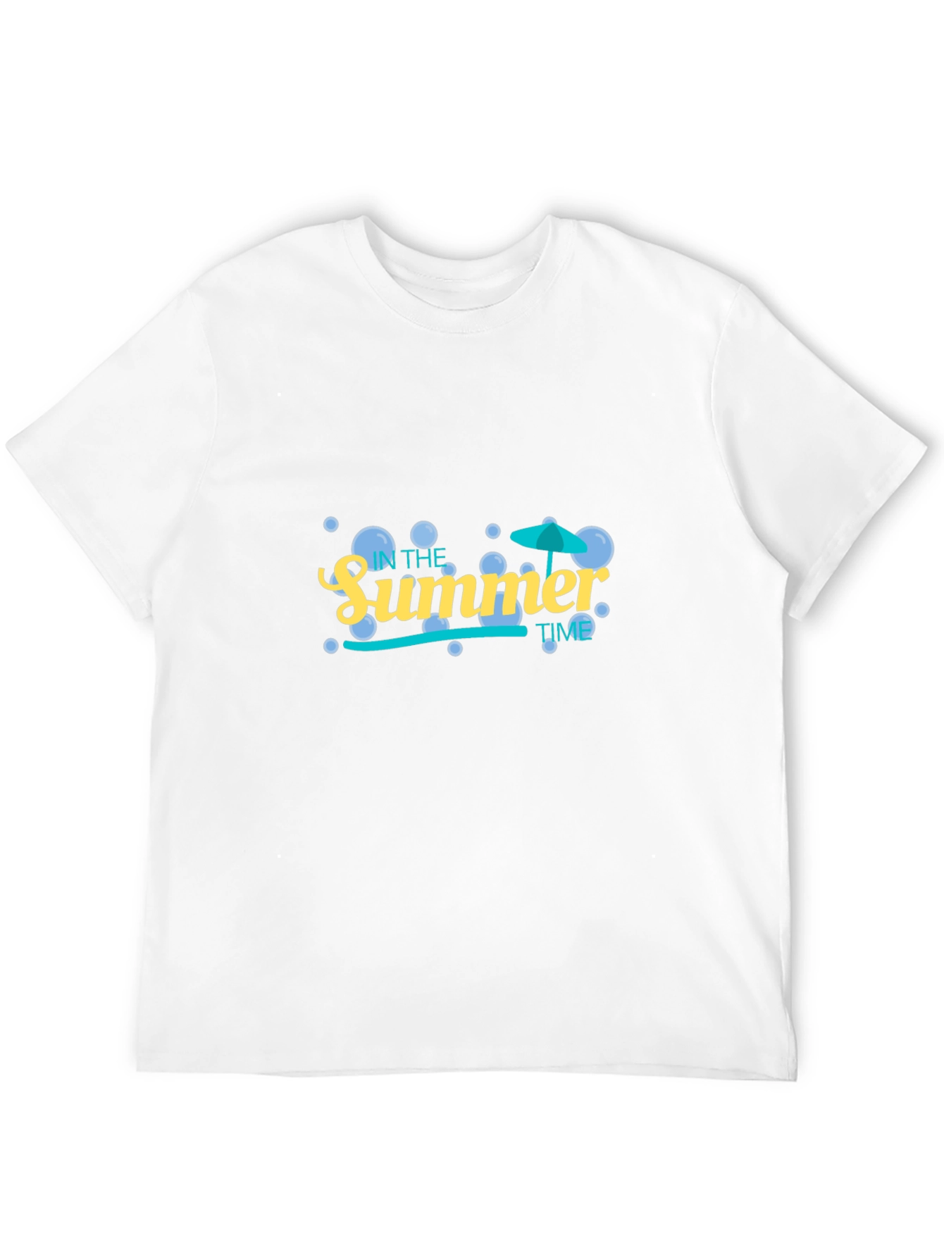 Summer Time Graphic Tee - Black Cotton Blend