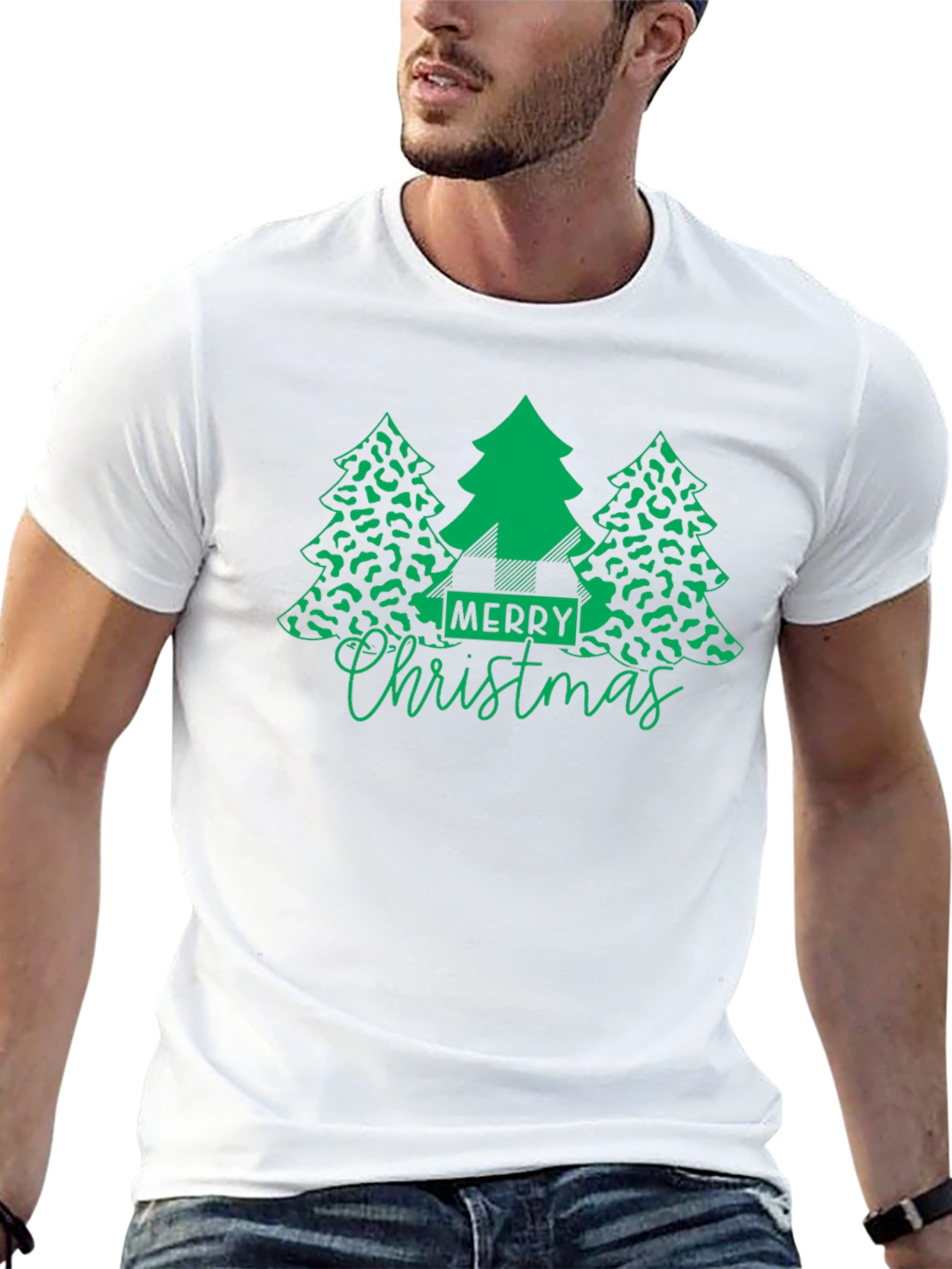 Merry Christmas Tree Graphic Tee