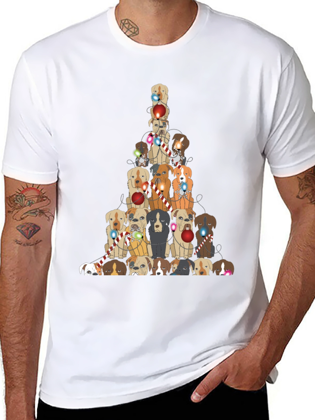 Dog Christmas Tree T-Shirt