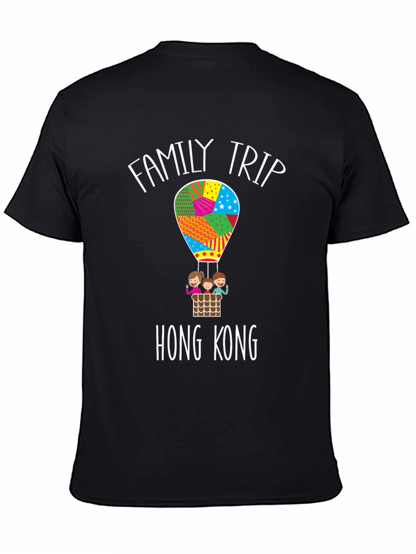 Family Trip Hong Kong Hot Air Balloon T-Shirt