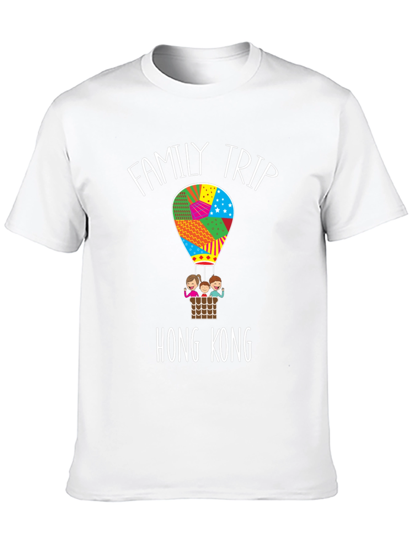 Family Trip Hong Kong Hot Air Balloon T-Shirt