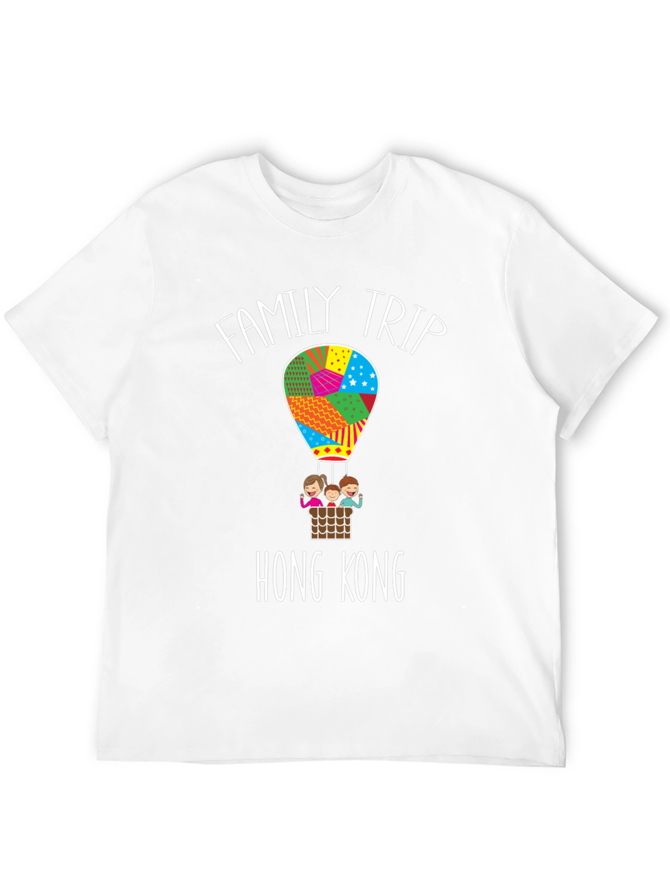 Family Trip Hong Kong Hot Air Balloon T-Shirt