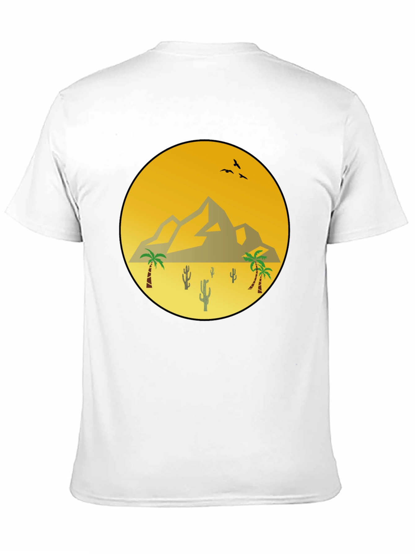 Desert Scene Black T-Shirt