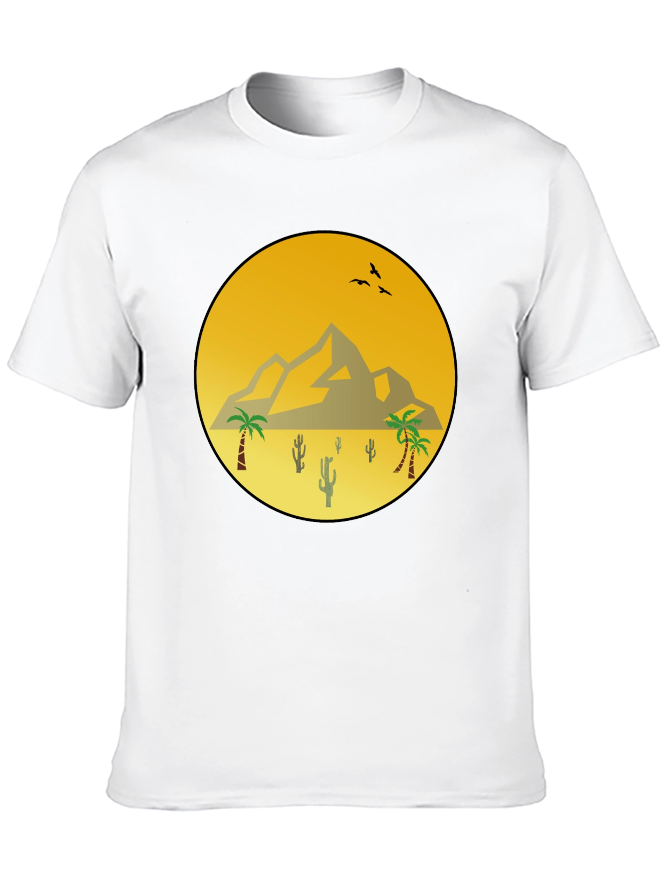 Desert Scene Black T-Shirt