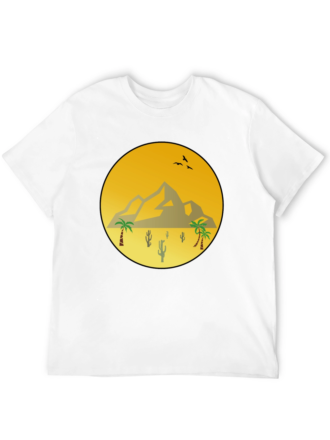 Desert Scene Black T-Shirt
