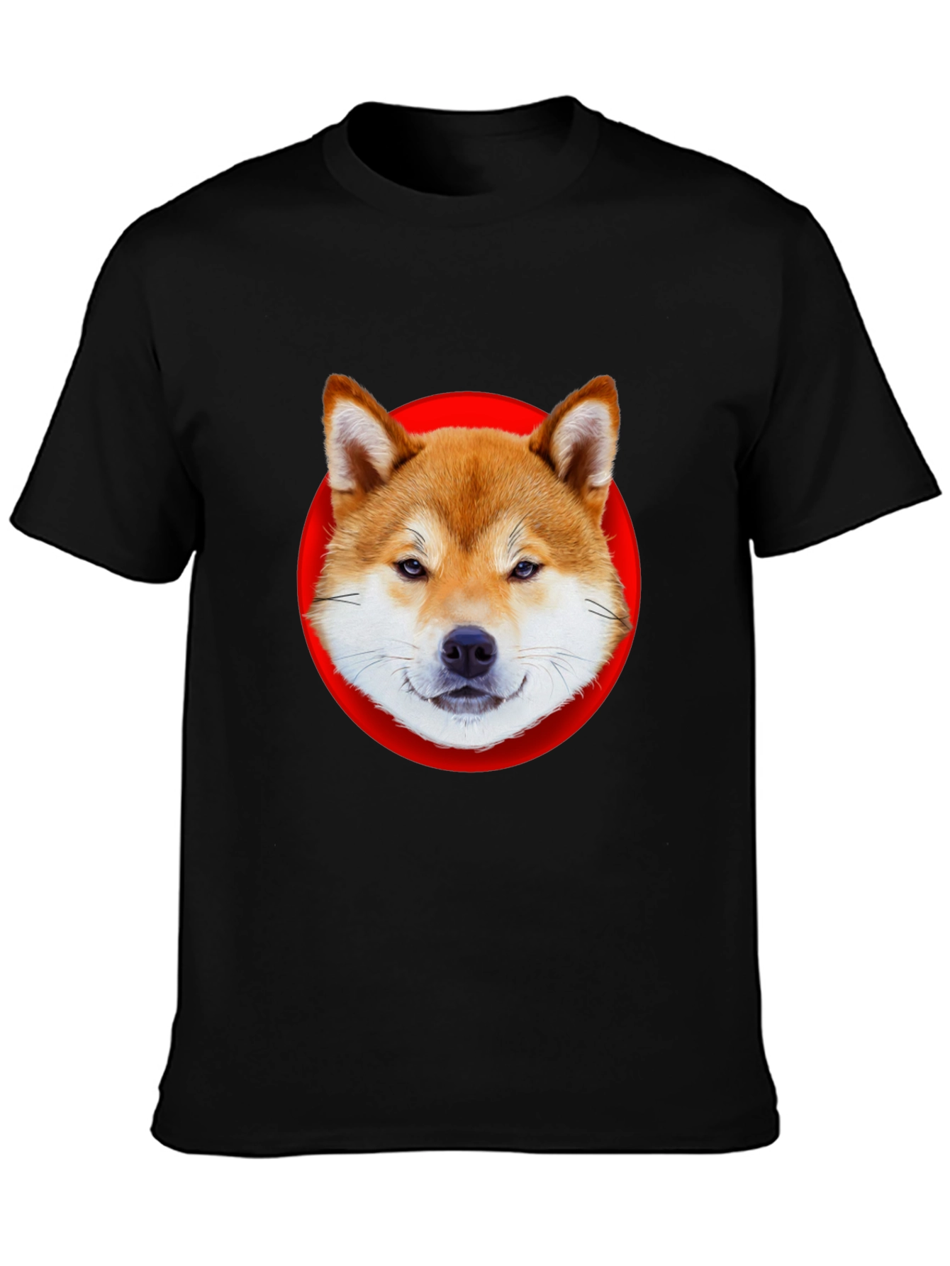 Shiba Inu Dog Graphic Tee - Classic Black