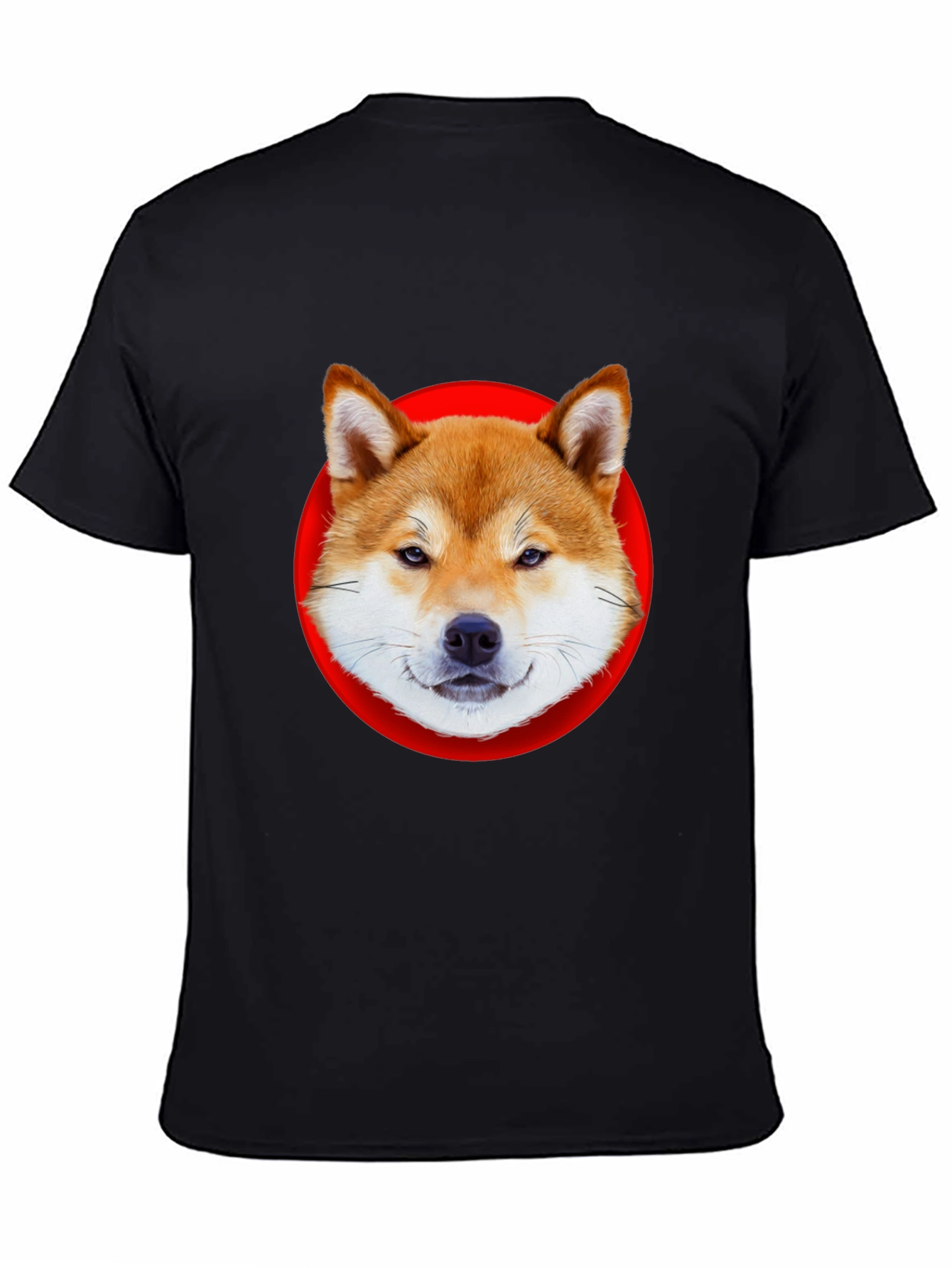 Shiba Inu Dog Graphic Tee - Classic Black