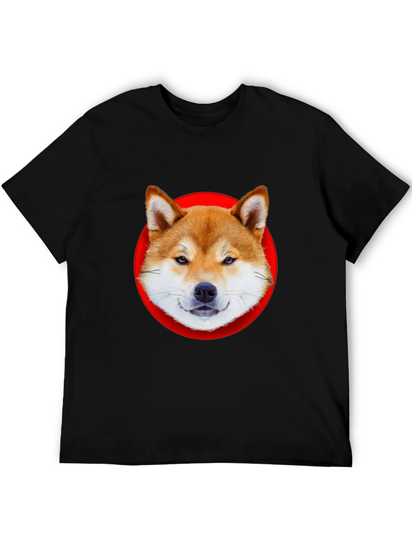 Shiba Inu Dog Graphic Tee - Classic Black