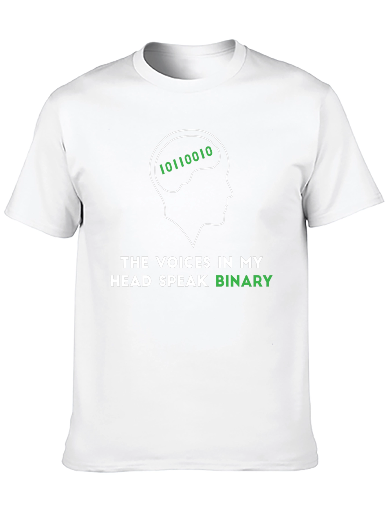 Binary Brain T-Shirt - Geek Programmer Tee