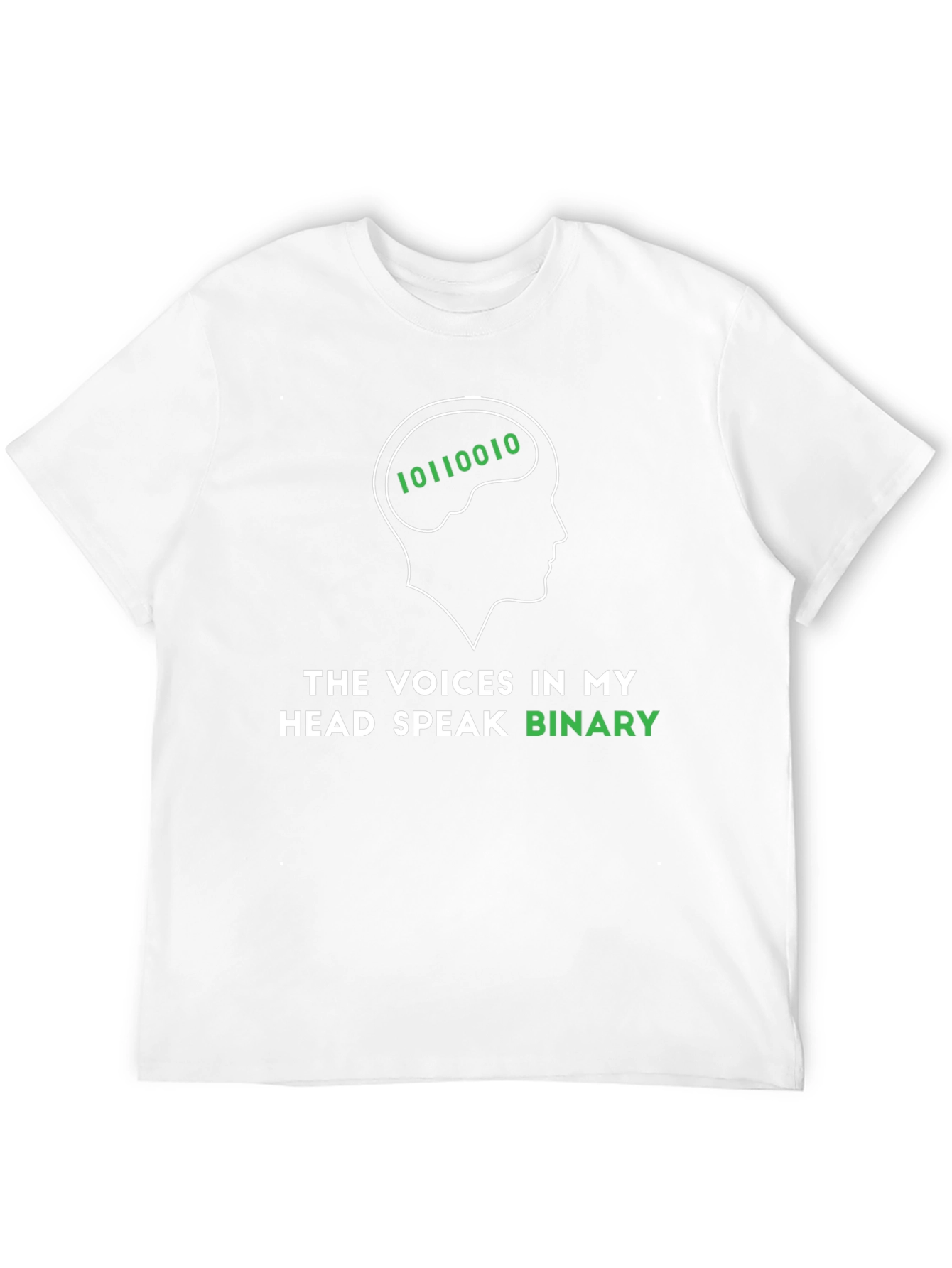 Binary Brain T-Shirt - Geek Programmer Tee