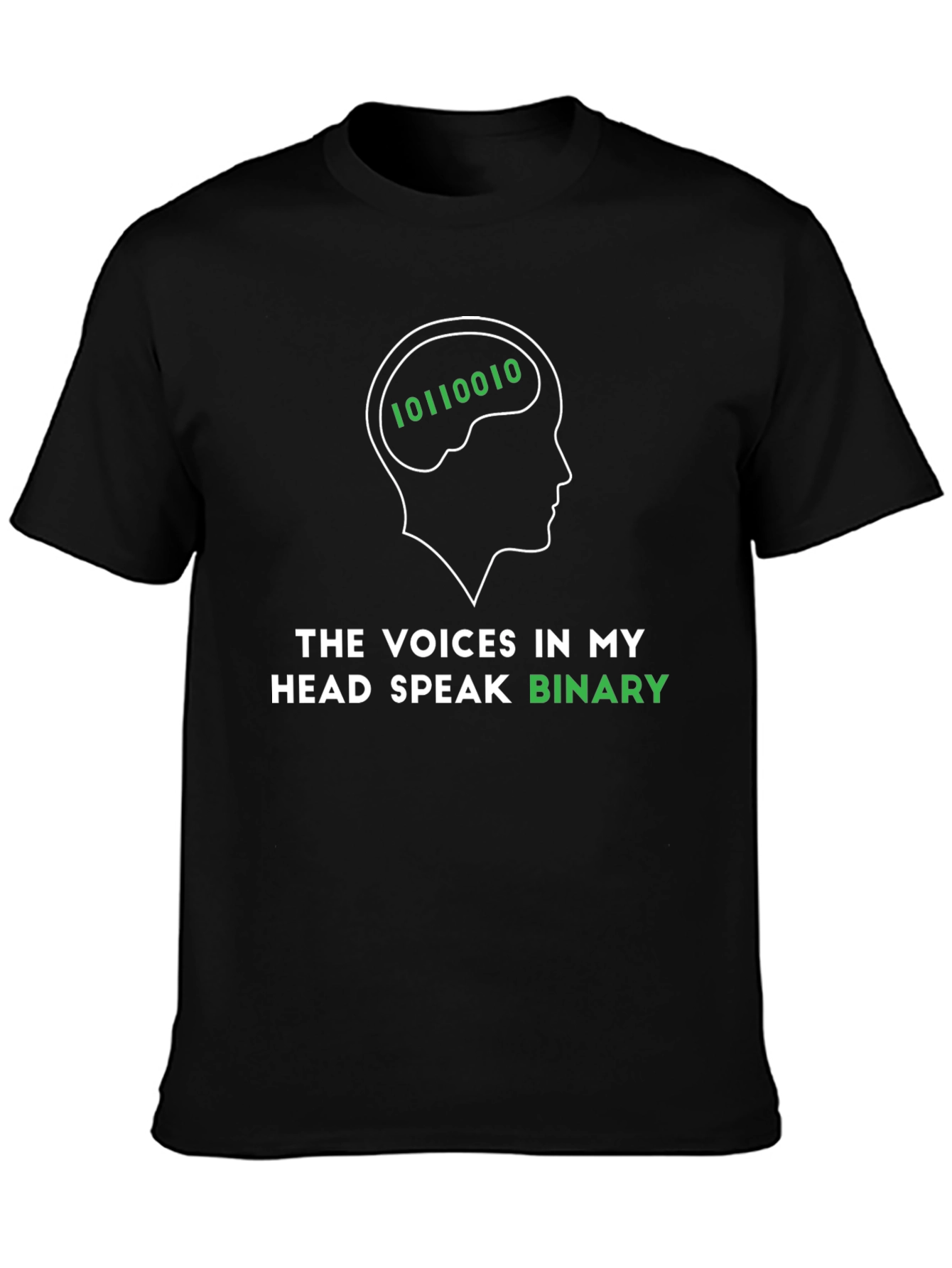 Binary Brain T-Shirt - Geek Programmer Tee