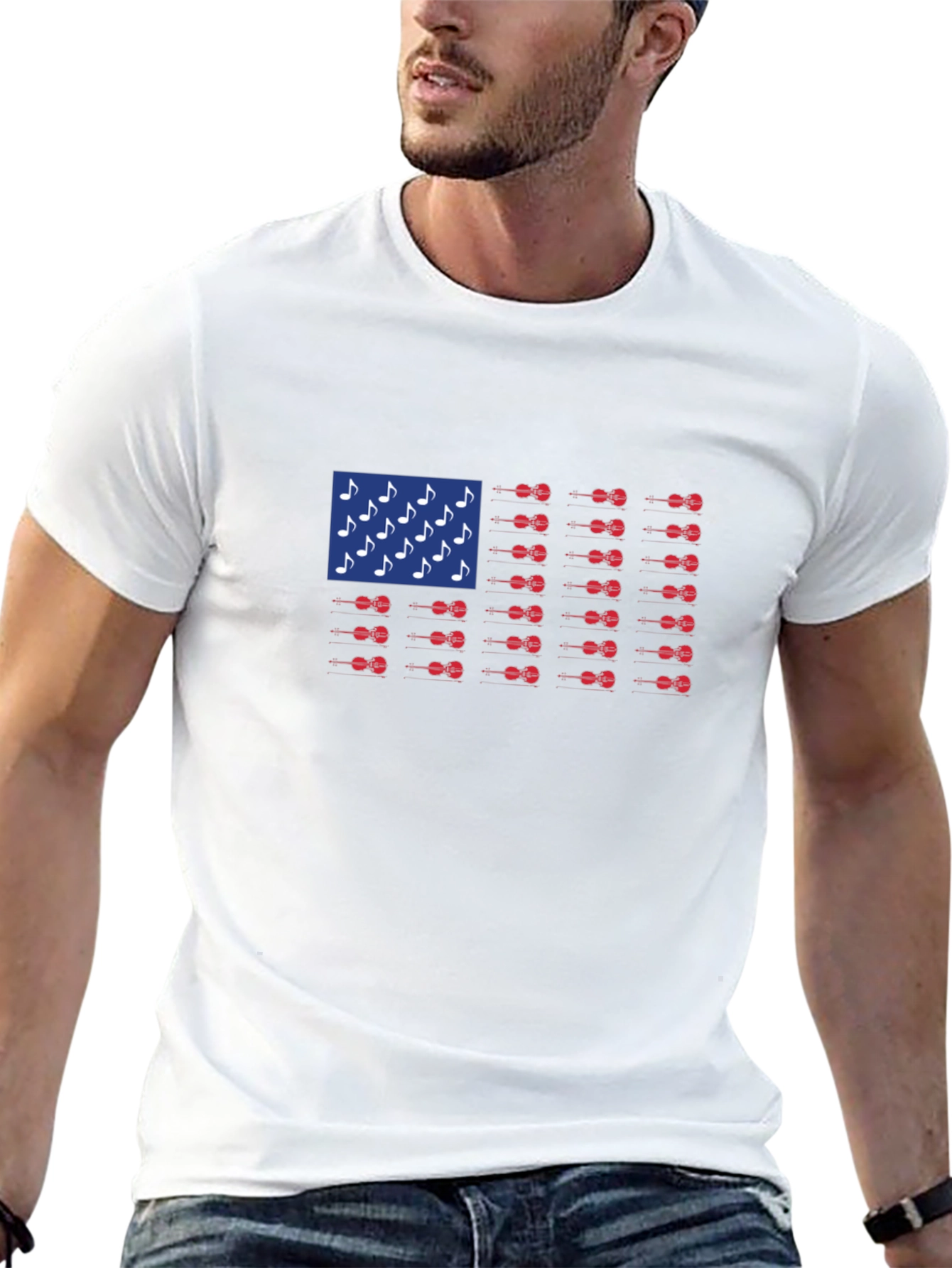 Musical American Flag T-Shirt