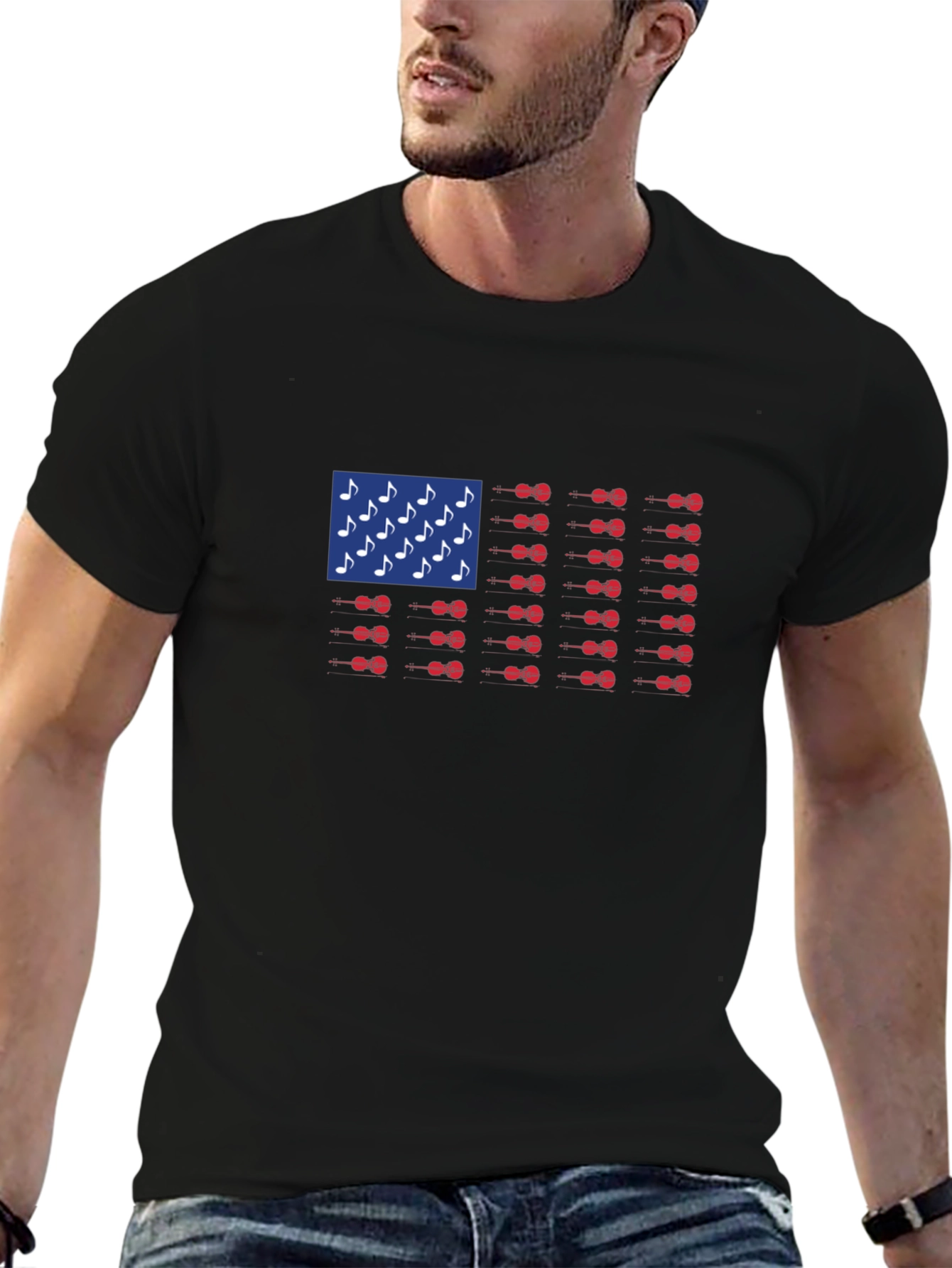 Musical American Flag T-Shirt