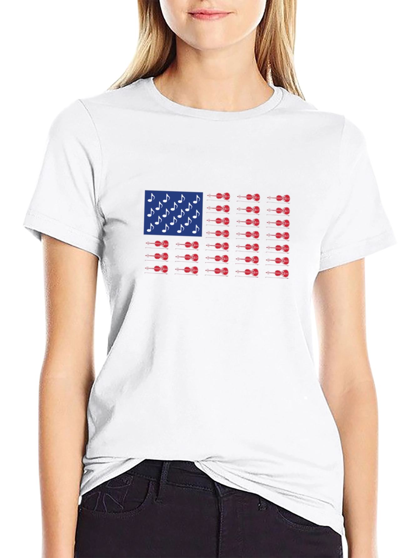 Musical American Flag T-Shirt