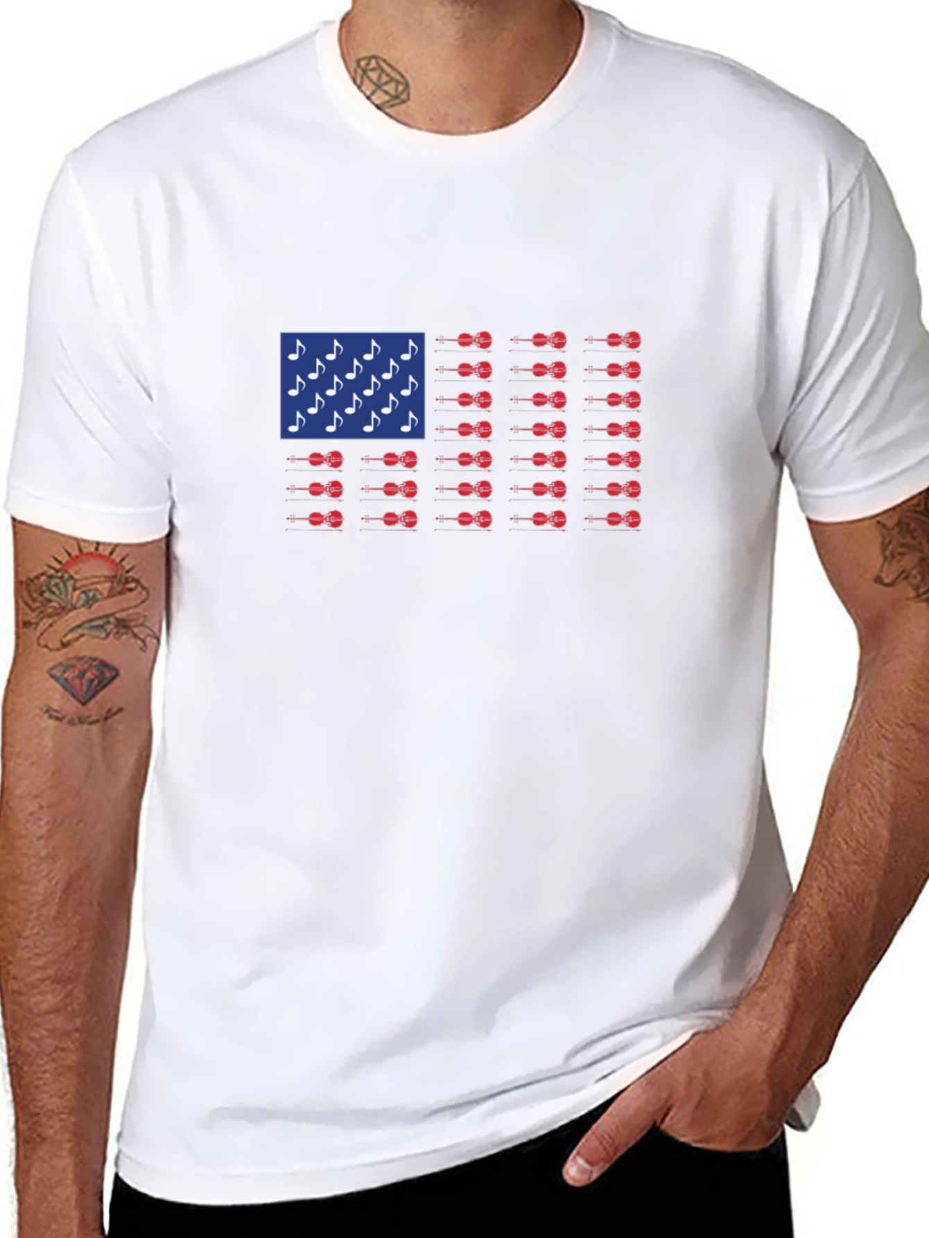 Musical American Flag T-Shirt