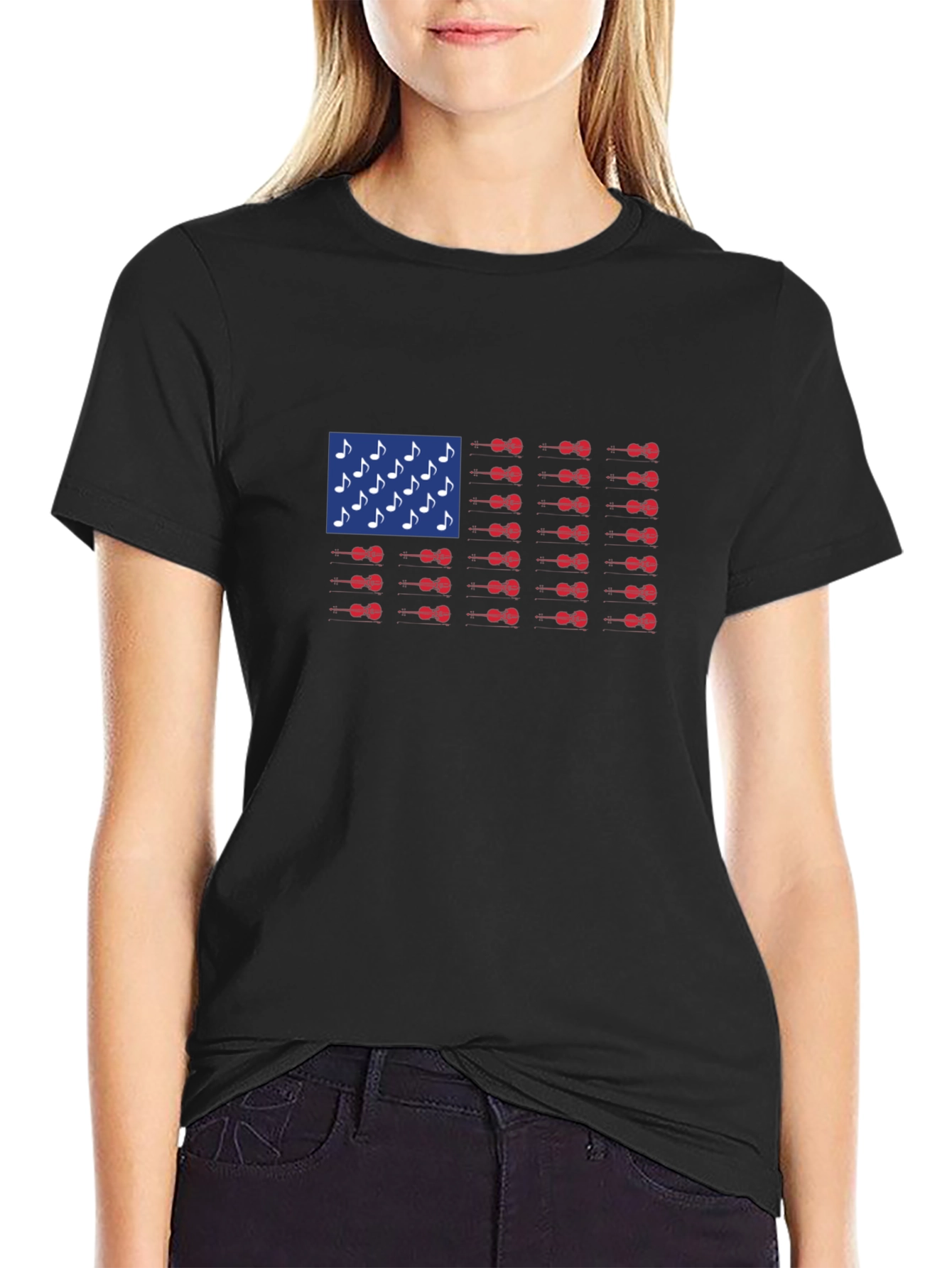 Musical American Flag T-Shirt
