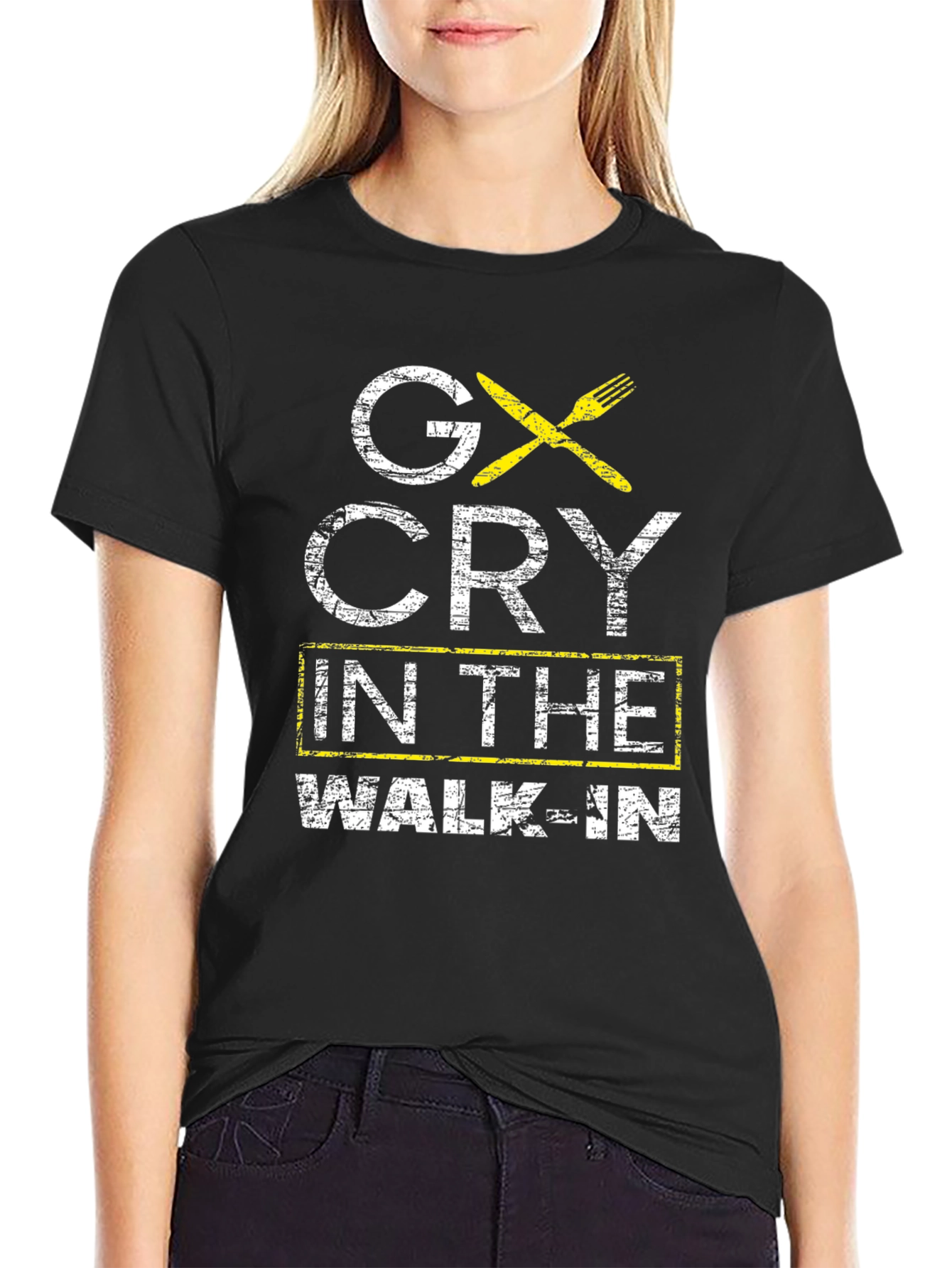 GX Cry in The Walk-In T-Shirt - Black