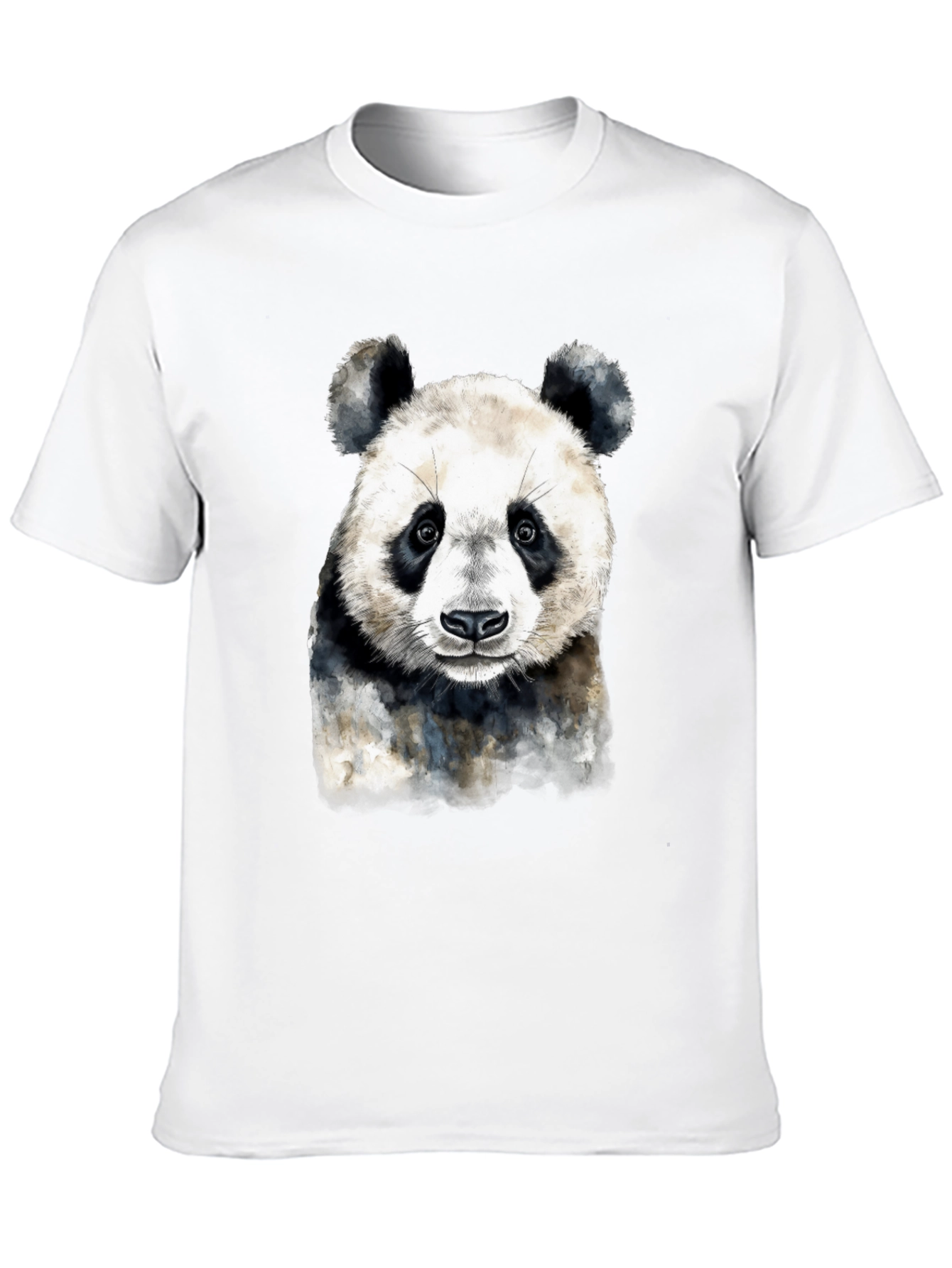 Panda Graphic Tee - Soft Black Cotton T-Shirt