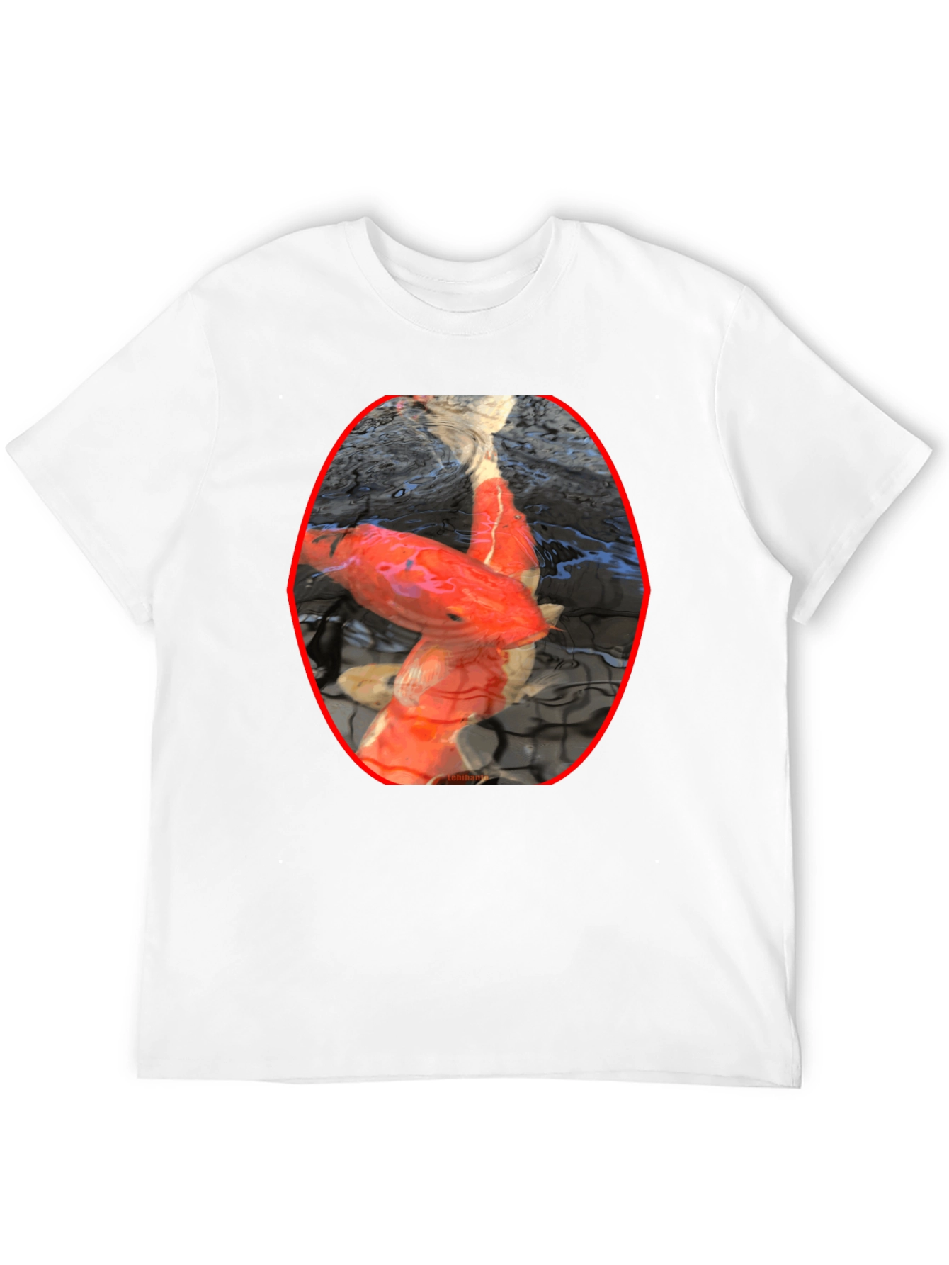 Koi Fish Graphic Black T-Shirt