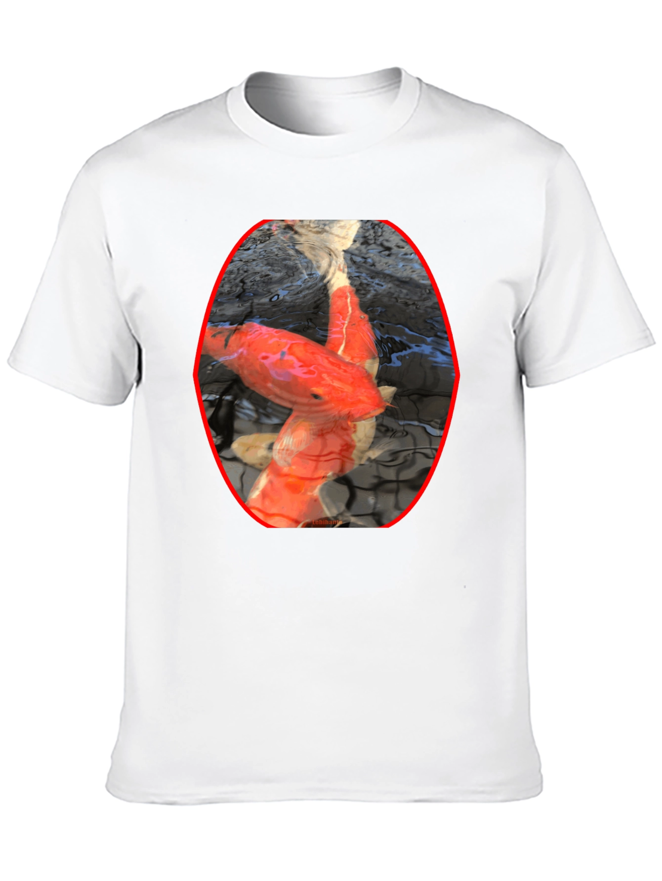 Koi Fish Graphic Black T-Shirt