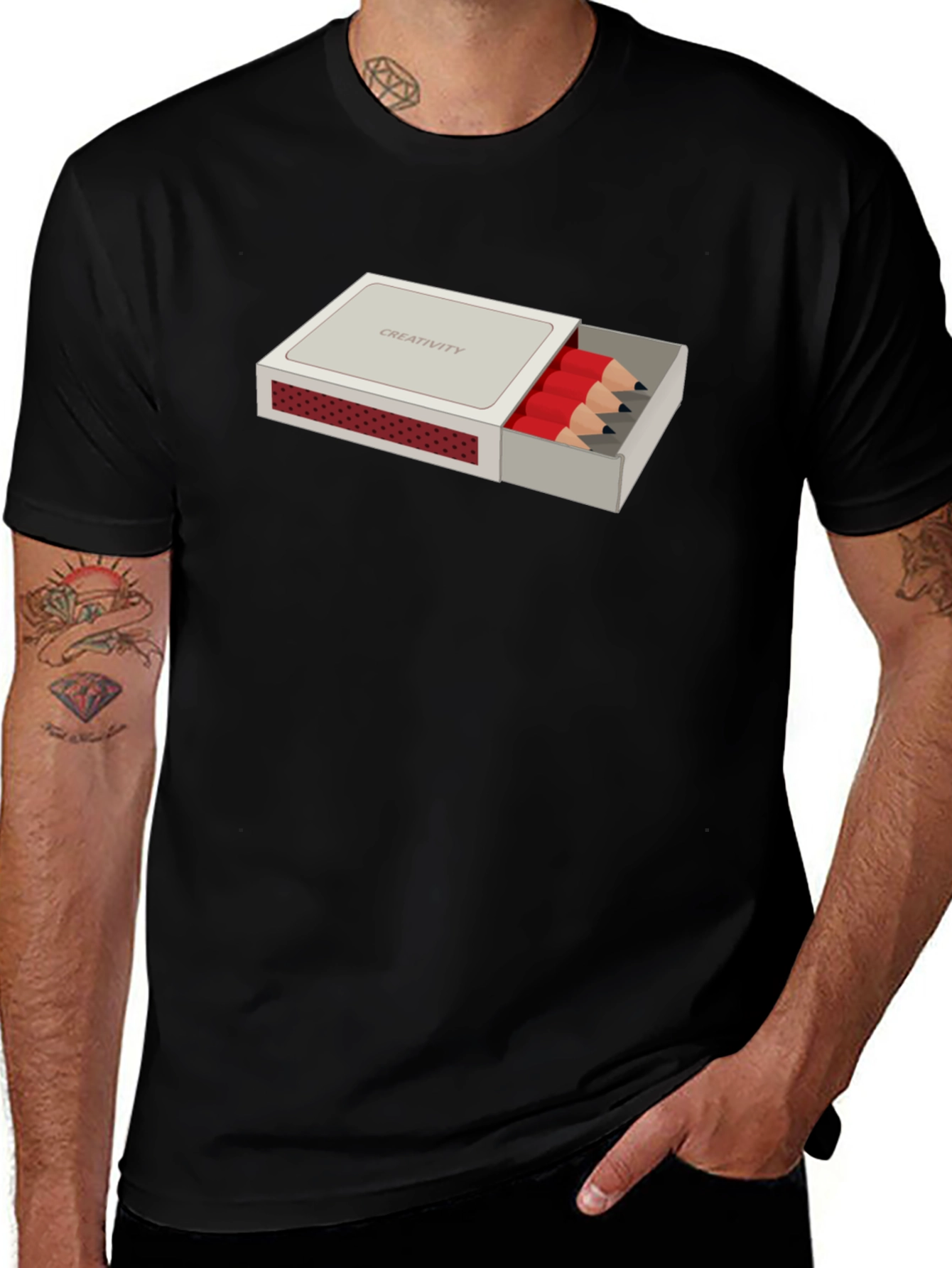 Creativity Pencils T-Shirt - Artistic Graphic Tee
